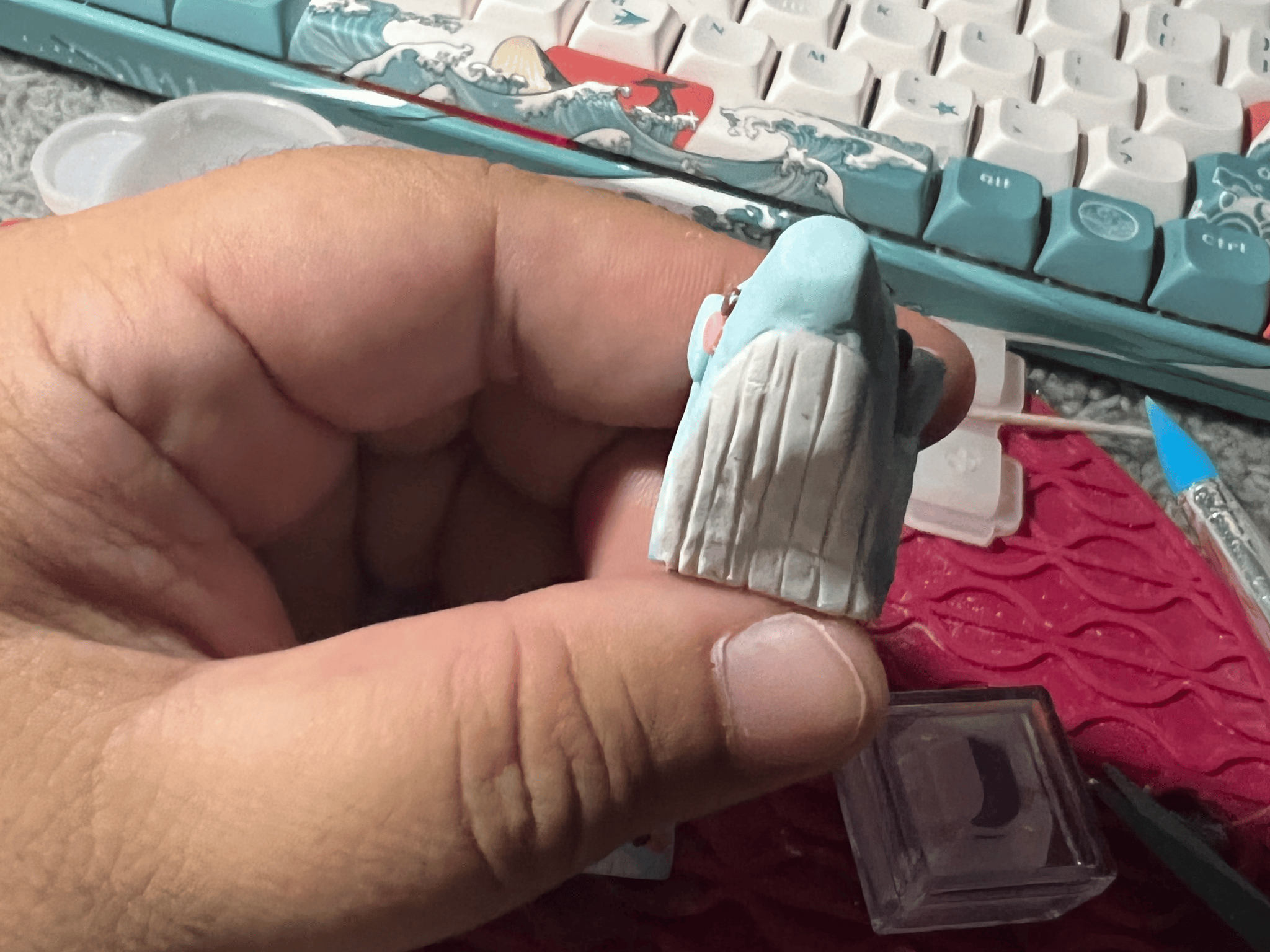 DOLLAR KEYCAPS S2- BigBlueWhale Artisan Keycaps
