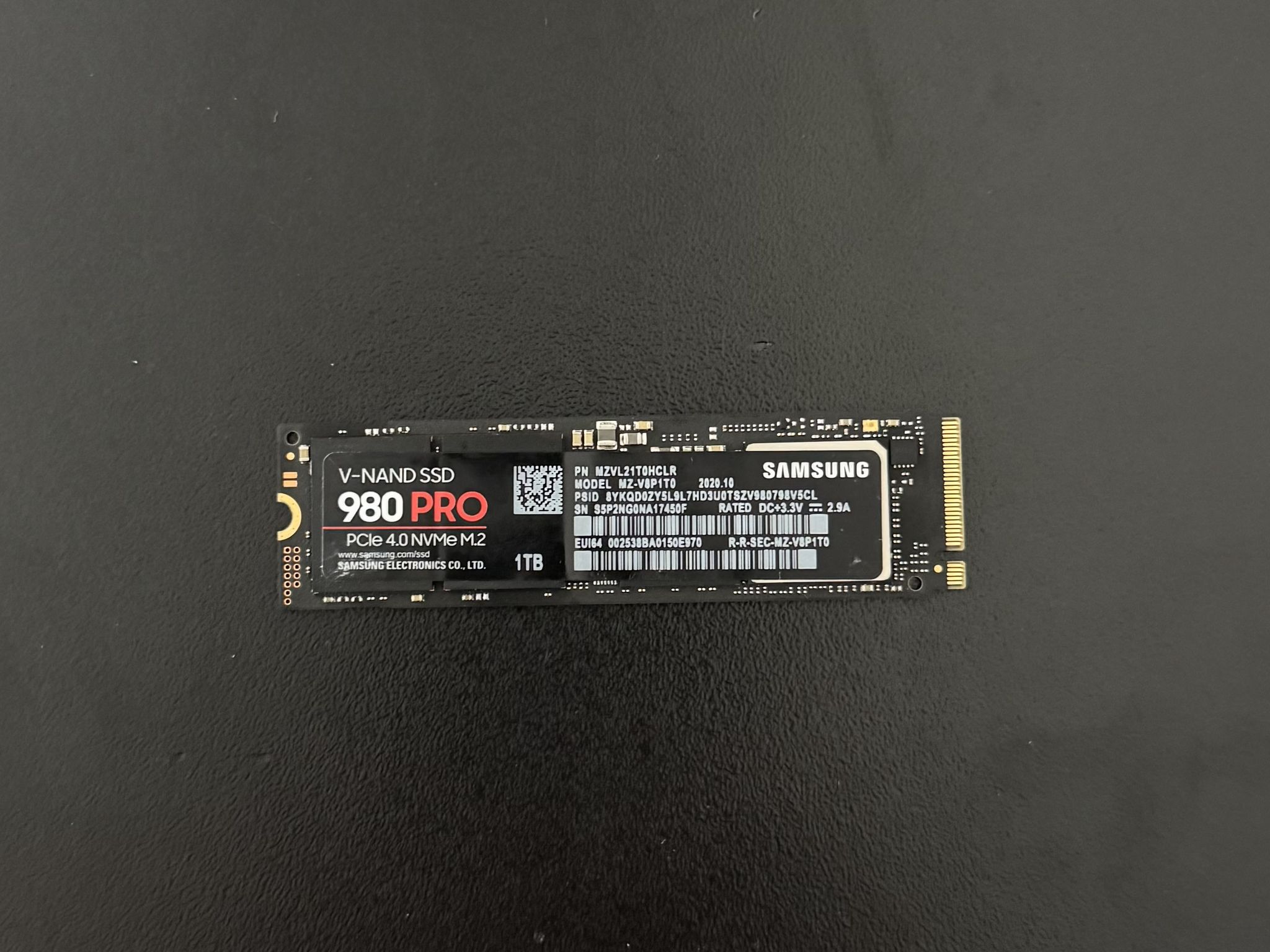 SAMSUNG 980 PRO 1 TB SSD NVME