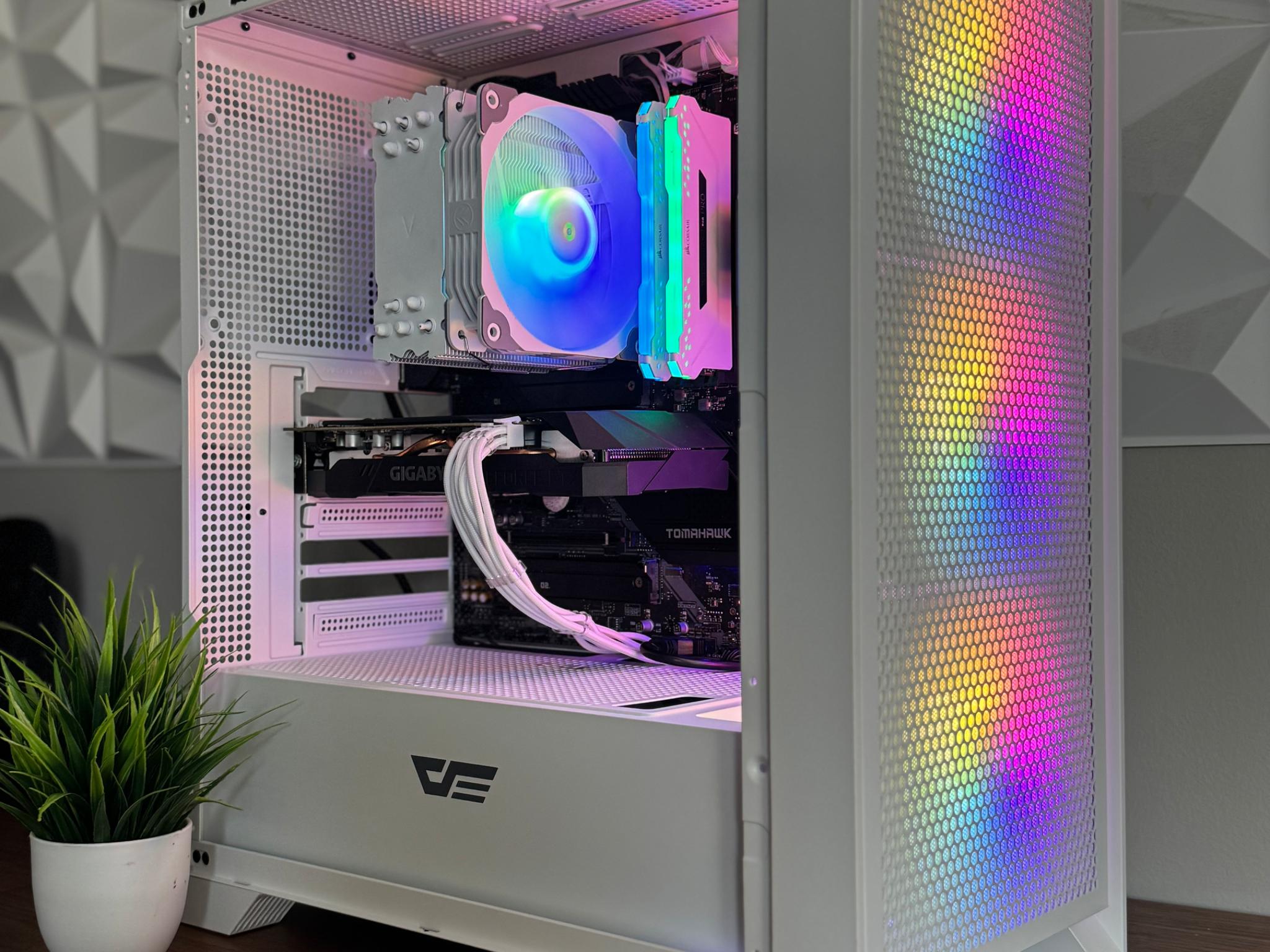 Custom White Gaming PC - Ryzen 5 5500 | RTX 2060 | Plug and Play Ready