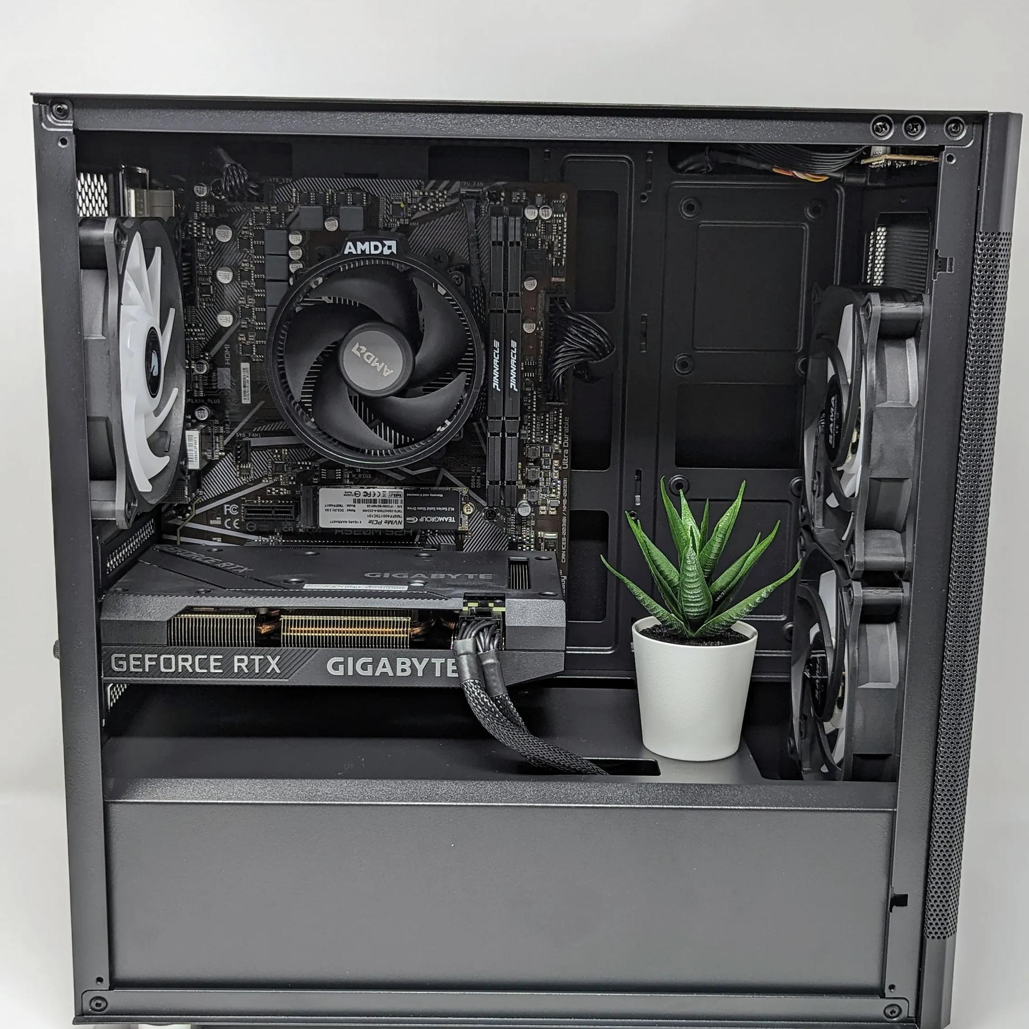 Sleek RTX Whisperer | RTX 3060 | Ryzen 5 5500 | 16gb RAM | TEAMGROUP MP34 1 TB M.2 NVMe SSD