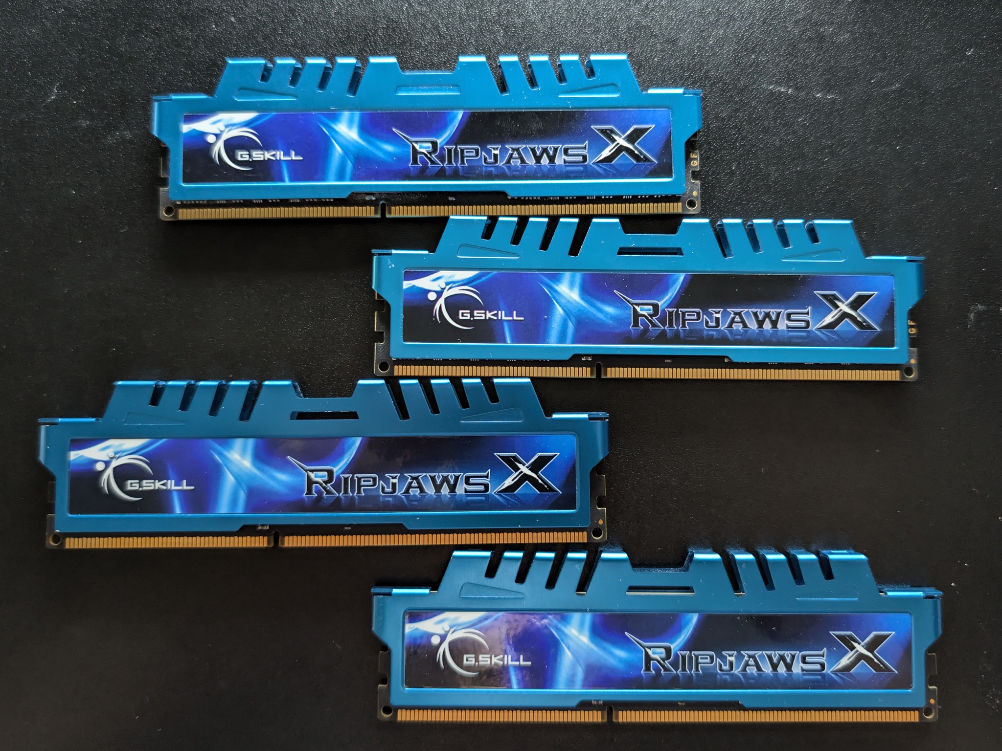 G.Skill RipjawsX 32GB (4x8GB) DDR3 RAM 1600 MHz Blue