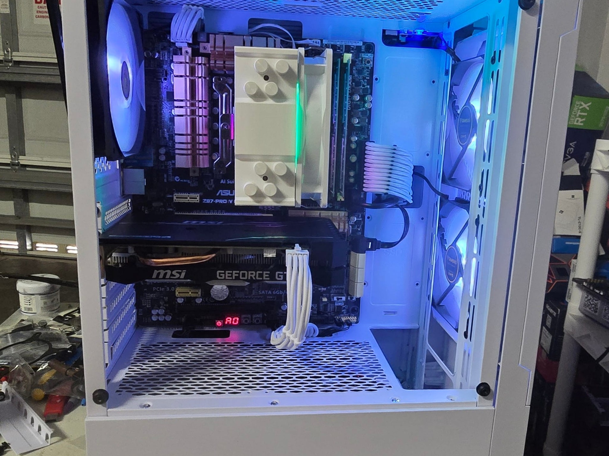 White 1080p Gaming PC – GTX 1660 Super – i7 4770K 4.4GHz – 16GB RAM – 512gb SSD – WiFi