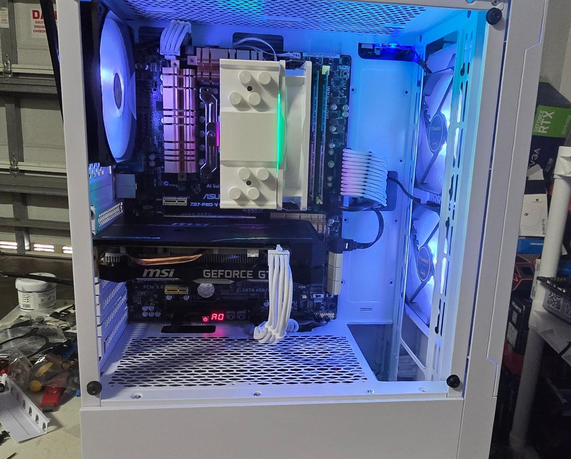 White 1080p Gaming PC – GTX 1660 Super – i7 4770K 4.4GHz – 16GB