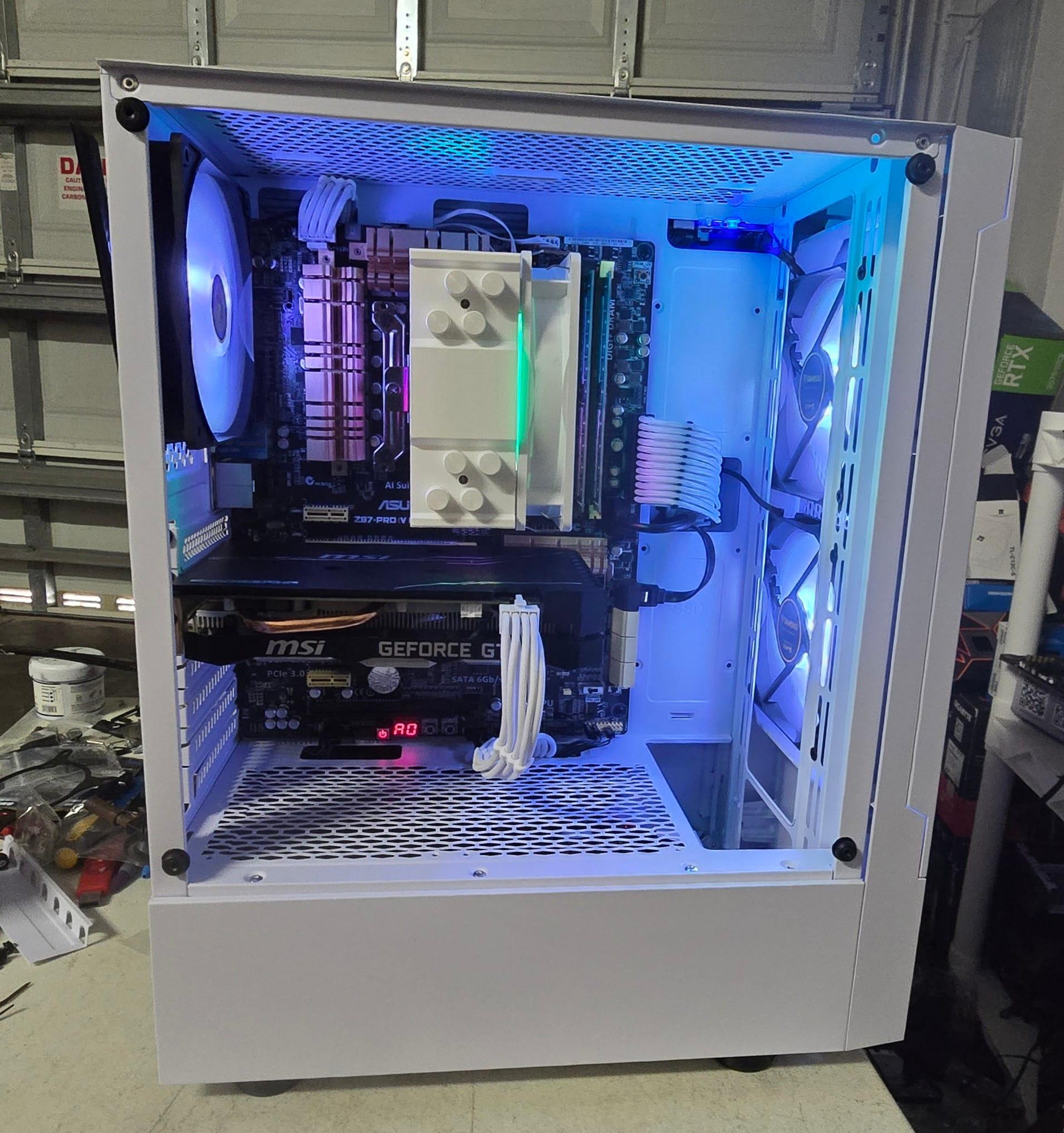 White 1080p Gaming PC – GTX 1660 Super – i7 4770K 4.4GHz – 16GB