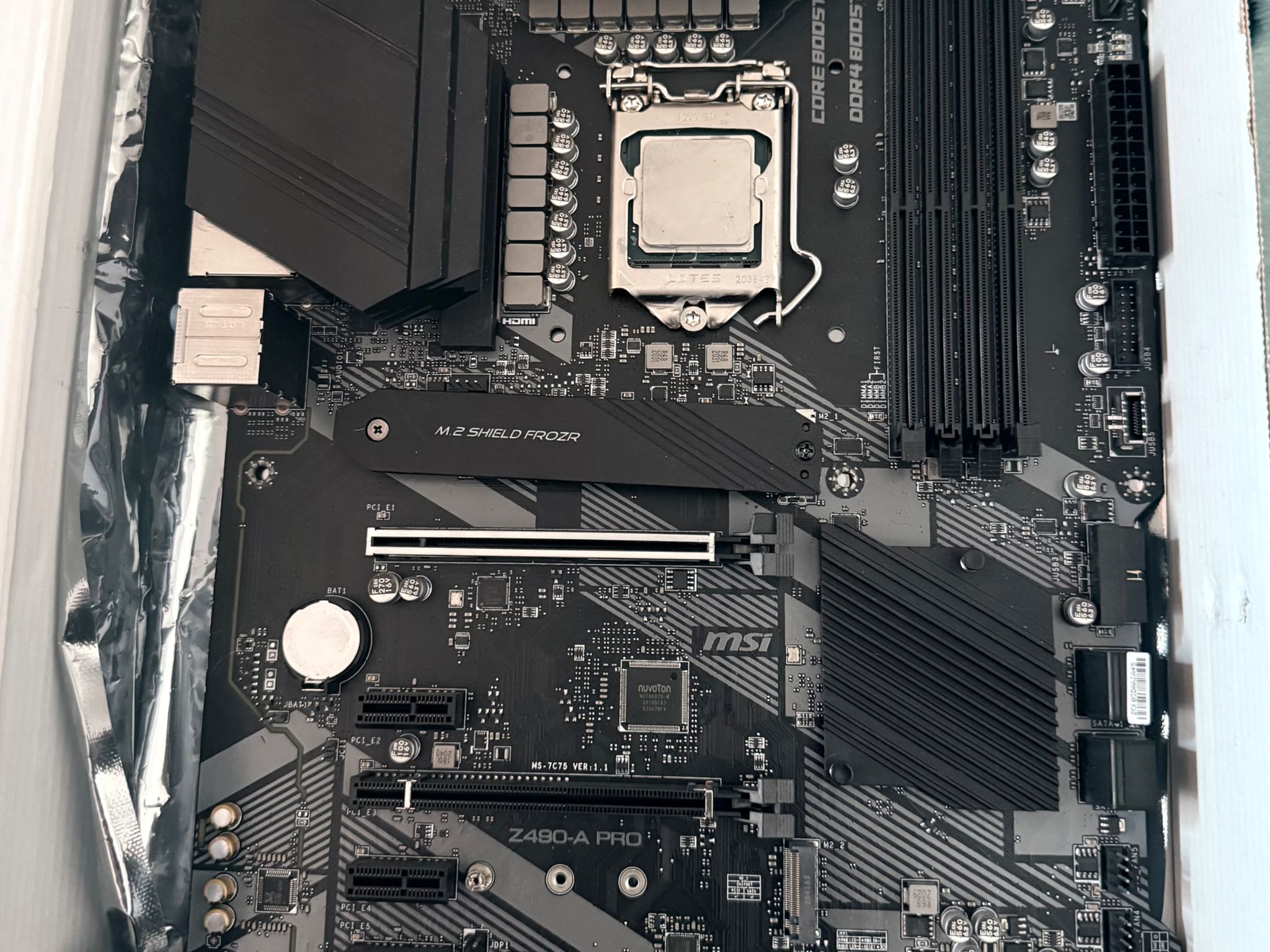 Z490-A PRO BUNDLED W/ INTEL CORE I7-10700