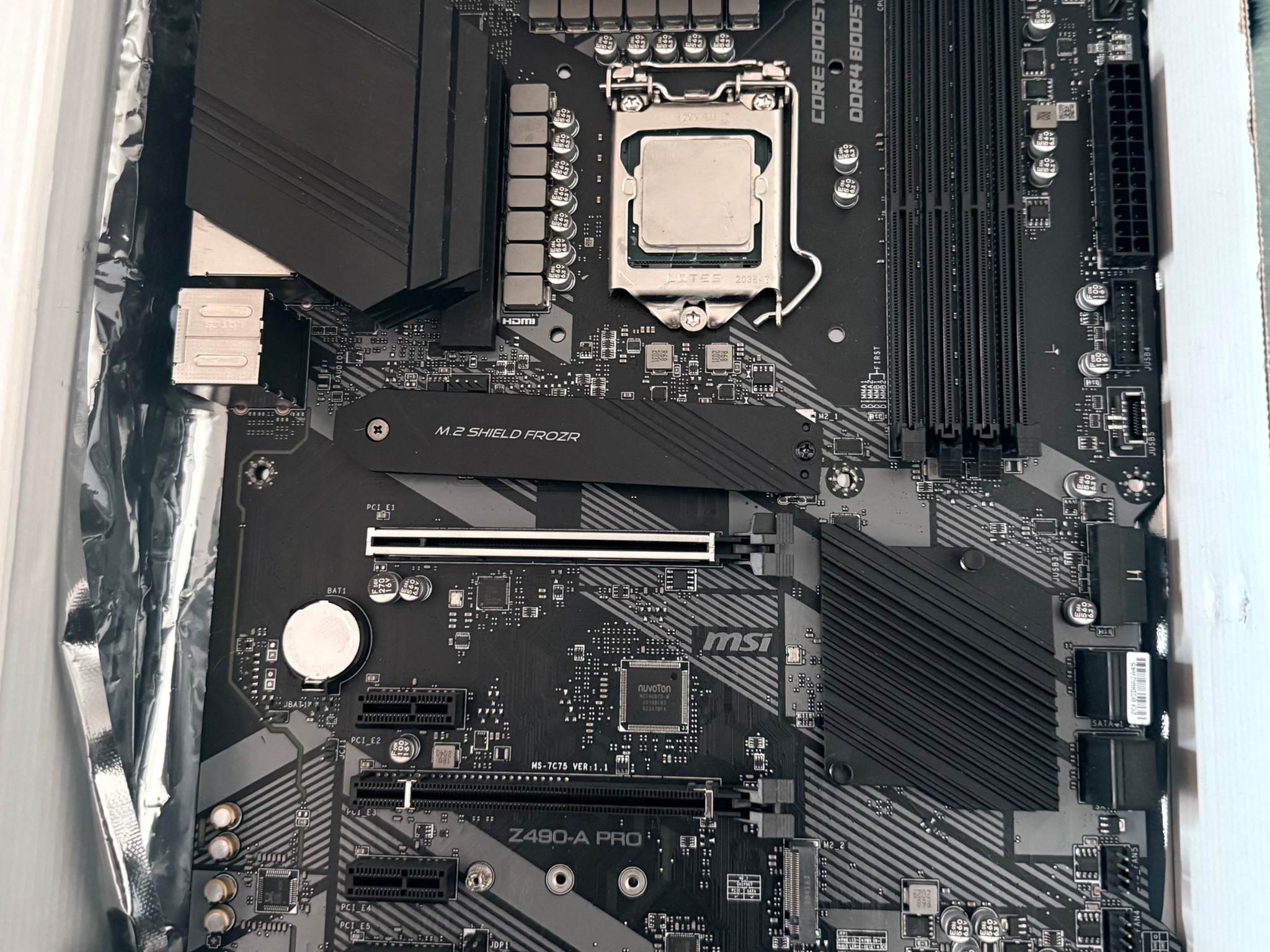 Z490-A PRO BUNDLED W/ INTEL CORE I7-10700