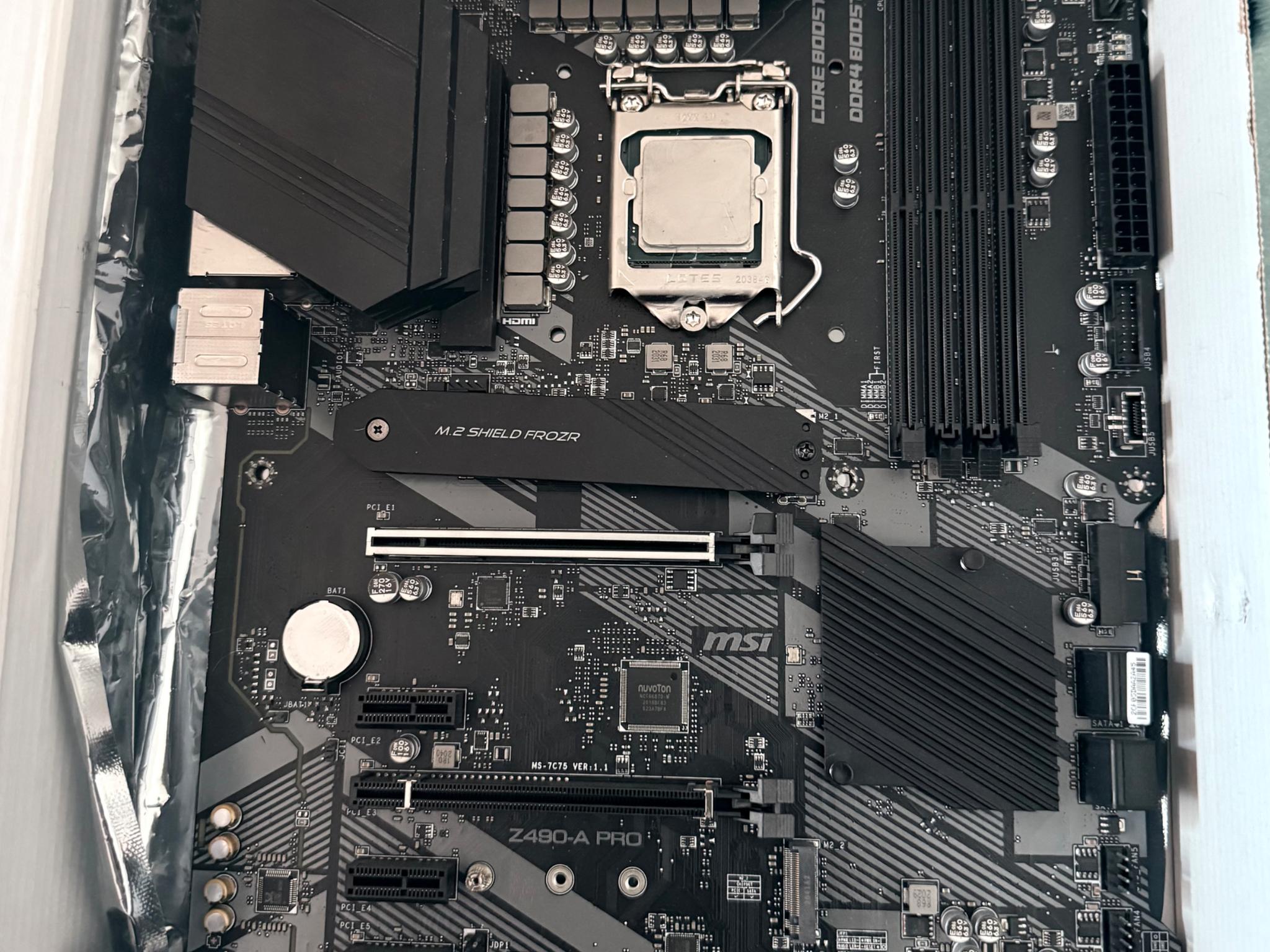 Z490-A PRO BUNDLED W/ INTEL CORE I7-10700