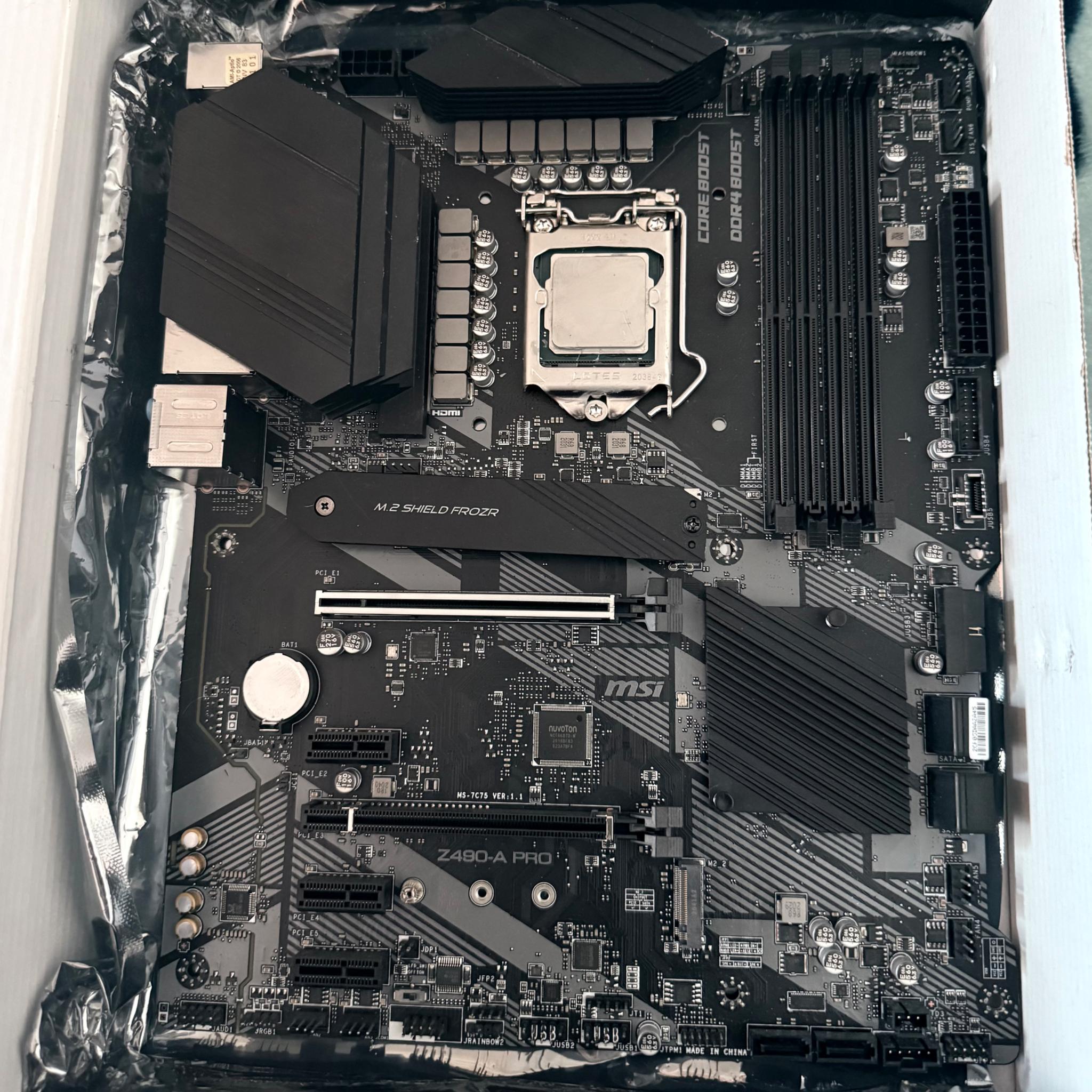 Z490-A PRO BUNDLED W/ INTEL CORE I7-10700