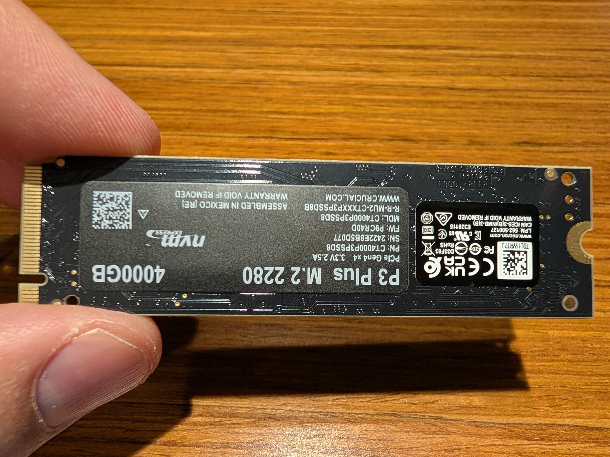 Crucial P3 Plus 4TB