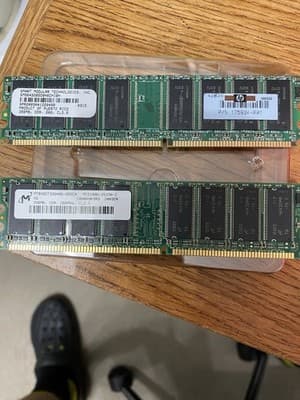 SMART Modular & Micron DDR1 DIMM 512MB PC-2100 184-Pin (2x256MB)