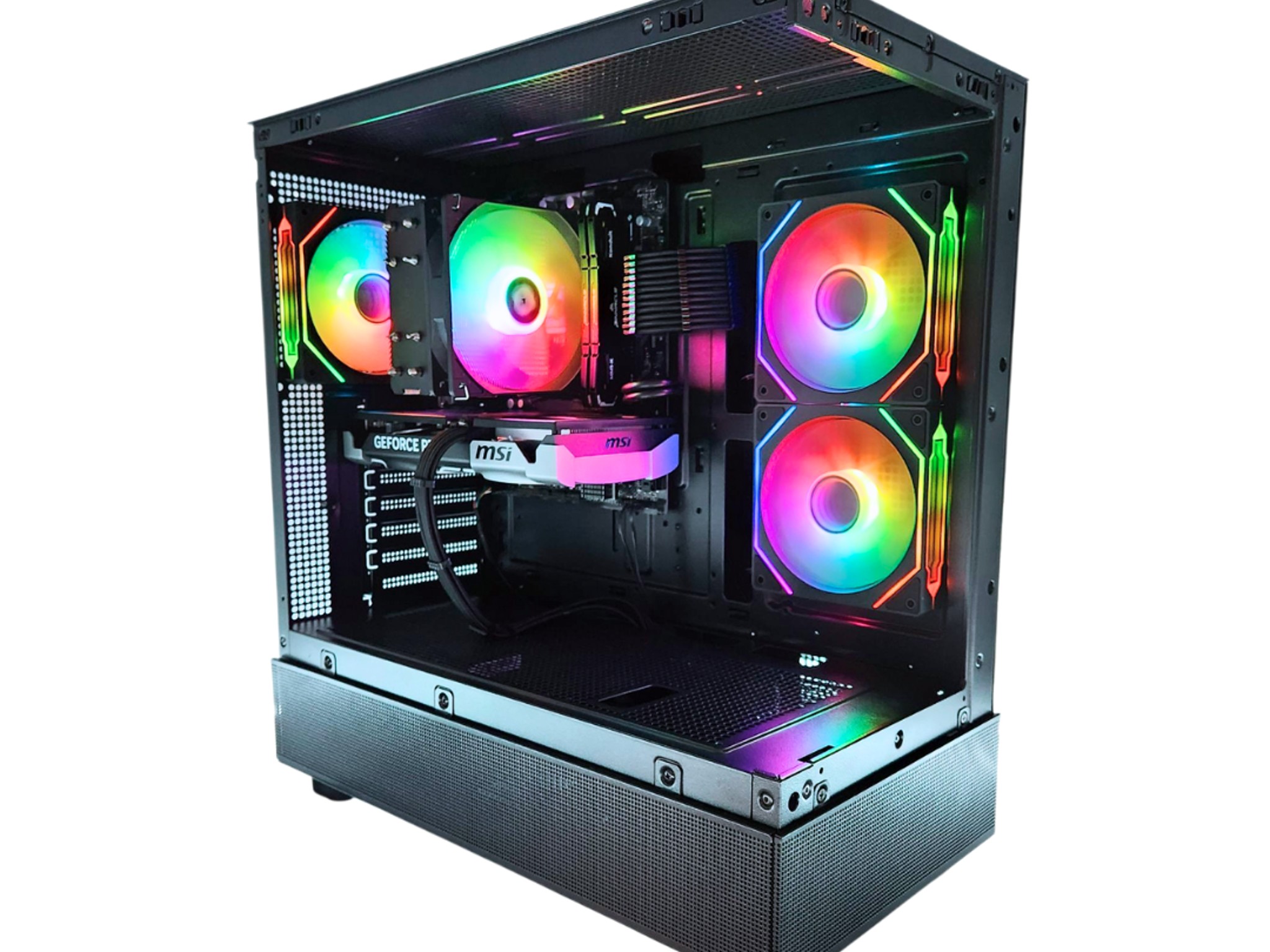 🗡Longsword🛡: RTX 5060 TI | Ryzen 5800 XT | 32GB DDR4 RAM | 1TB SSD | 4 RGB Fans | Black Gaming PC