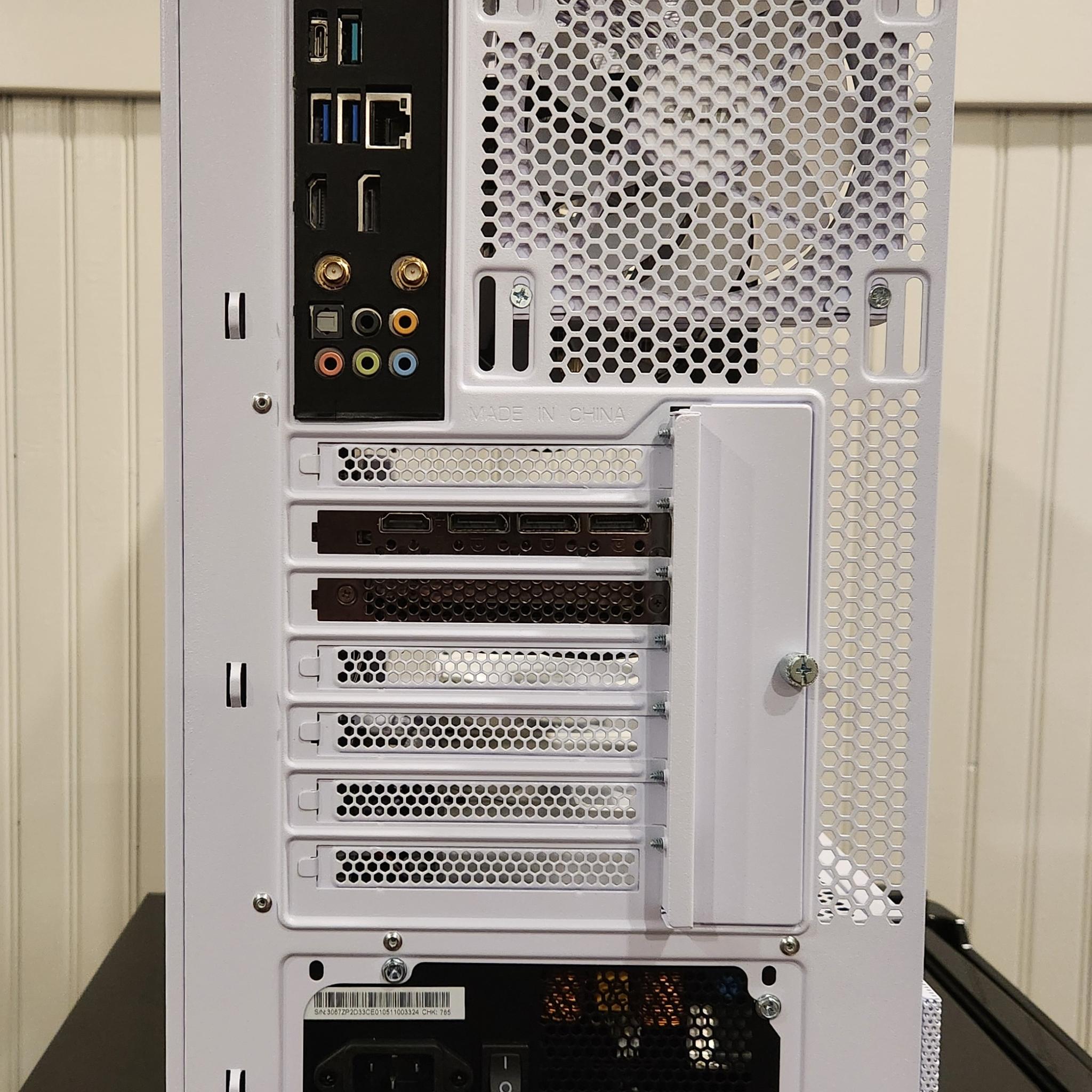 Powerful White Gaming PC | RTX 3070 | RYZEN 7 3800X | 32GB RAM | 1TB SSD | WiFi + BT