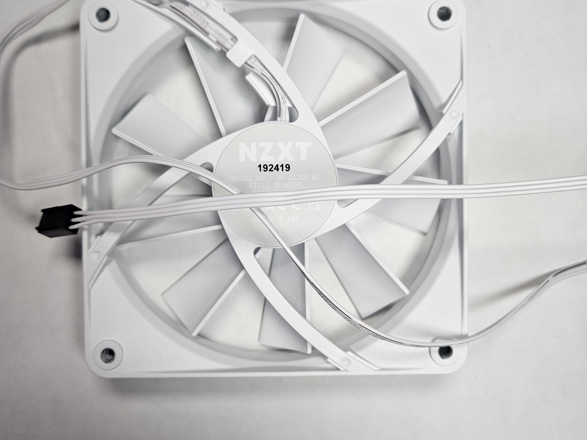 120mm White NZXT Computer Case Fans (Pack of 4)