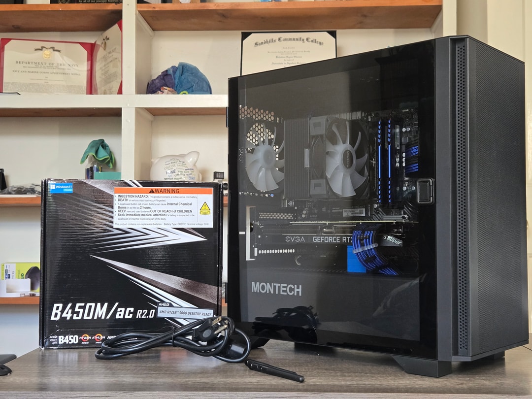 Blue + Black Gaming PC | RTX 2070 Super | Ryzen 5 3600 | 16GB