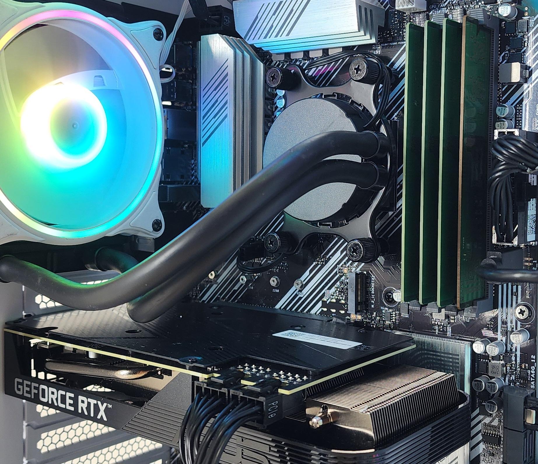 Gaming PC Ryzen 7 5700X 16GB RAM 240GB SSD+500GB HDD RTX 3060 Ti 8GB Win11 PC