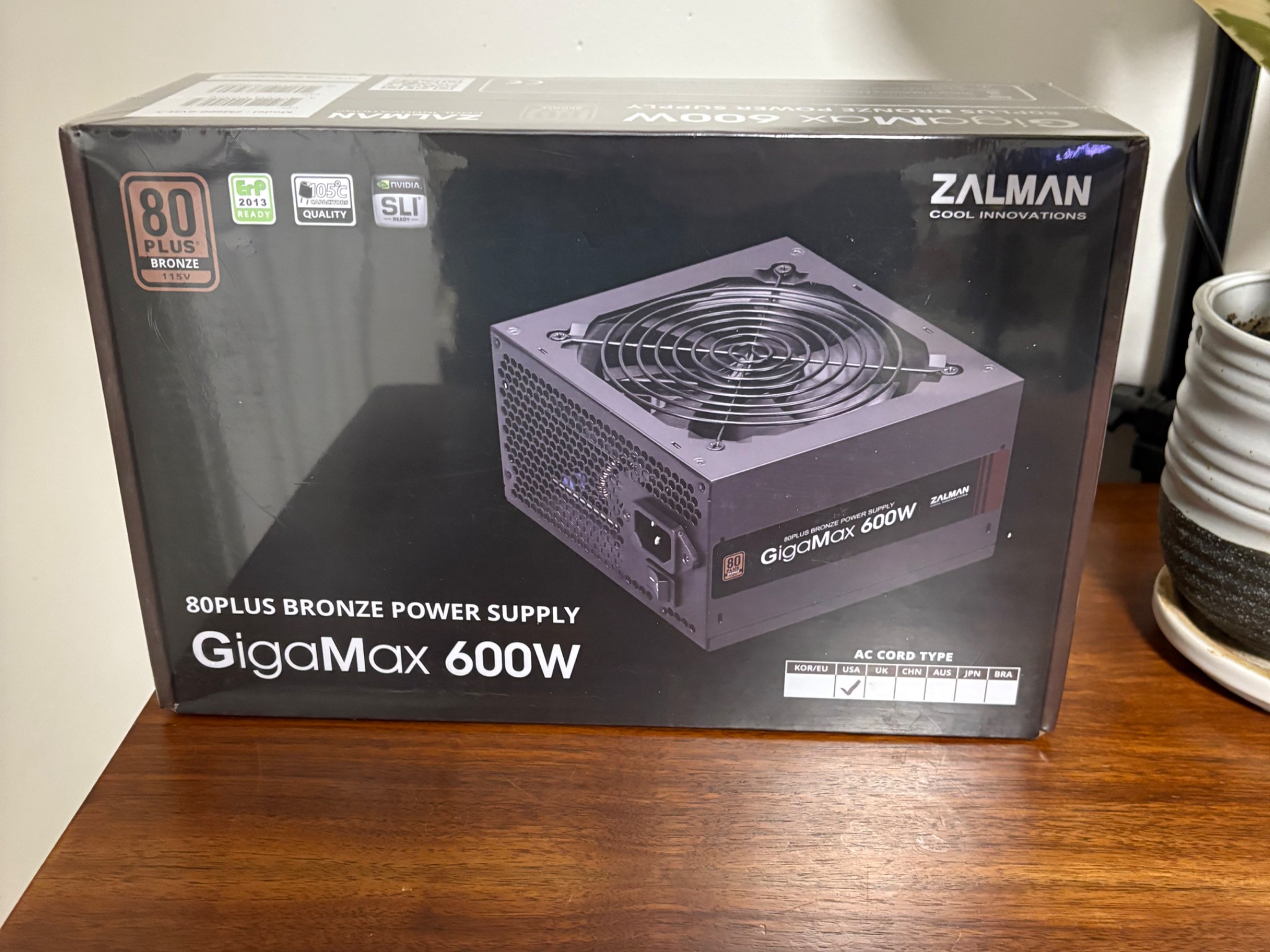 Zalman GigaMax 600W 80+ Bronze PSU (BNIB)