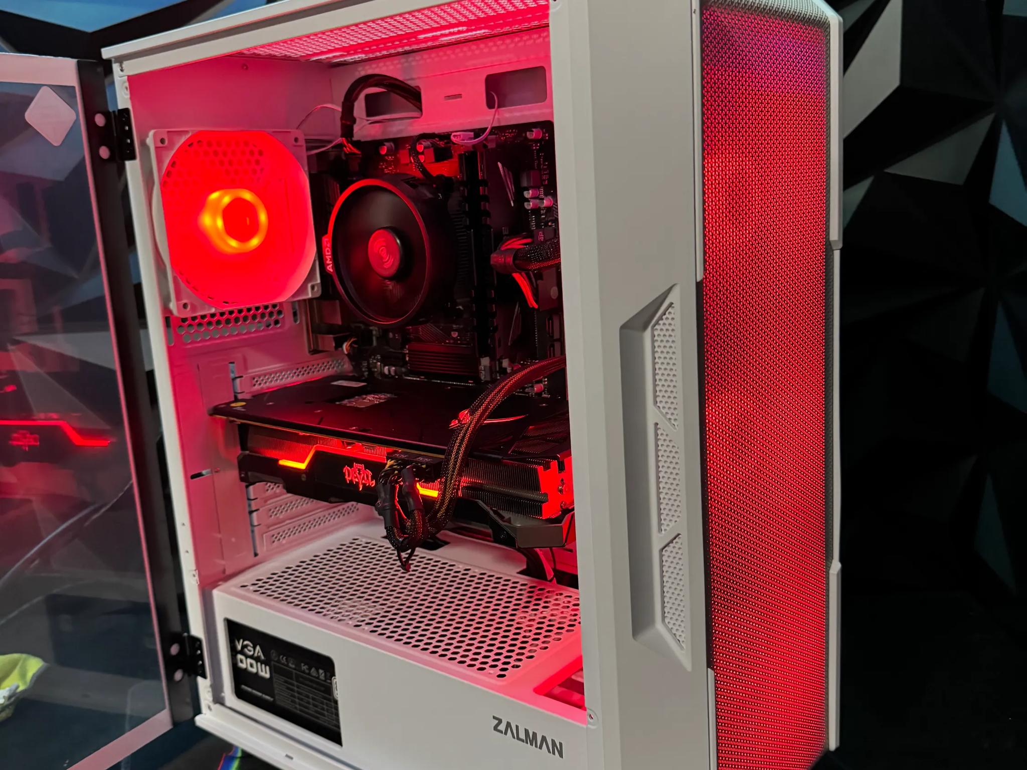 🔥🖥 Mid Daddy White🔥🖥 Ryzen 5 5500|| RX 5700XT| 16 GB DDR4| 1 TB NVMe