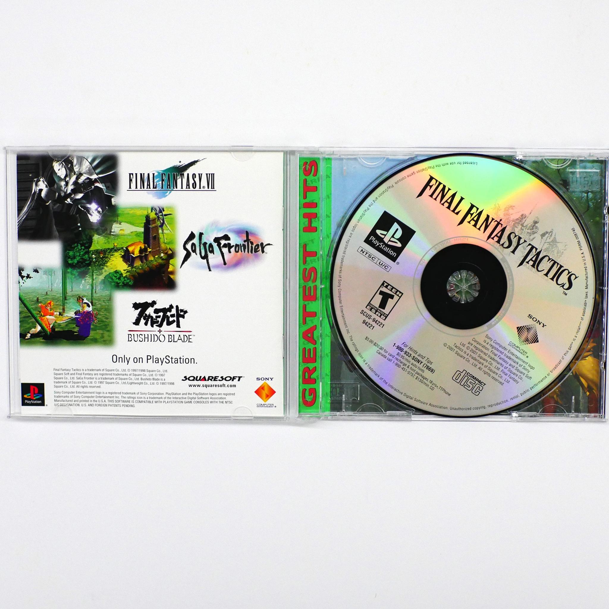 Final Fantasy Tactics, APE Escape, Monkey Hero PlayStation one game Bundle