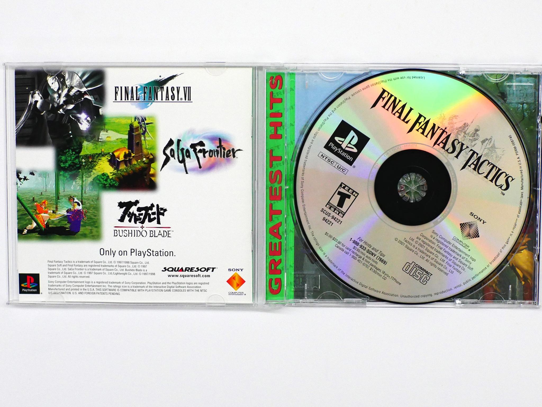 Final Fantasy Tactics, APE Escape, Monkey Hero PlayStation one game Bundle