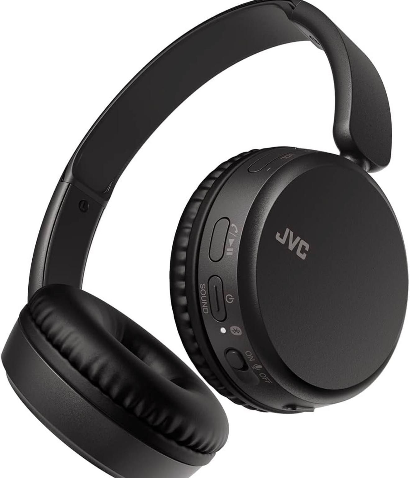 JVC Deep Base Headphones On Ear Wireless Bluetooth HAS36WB