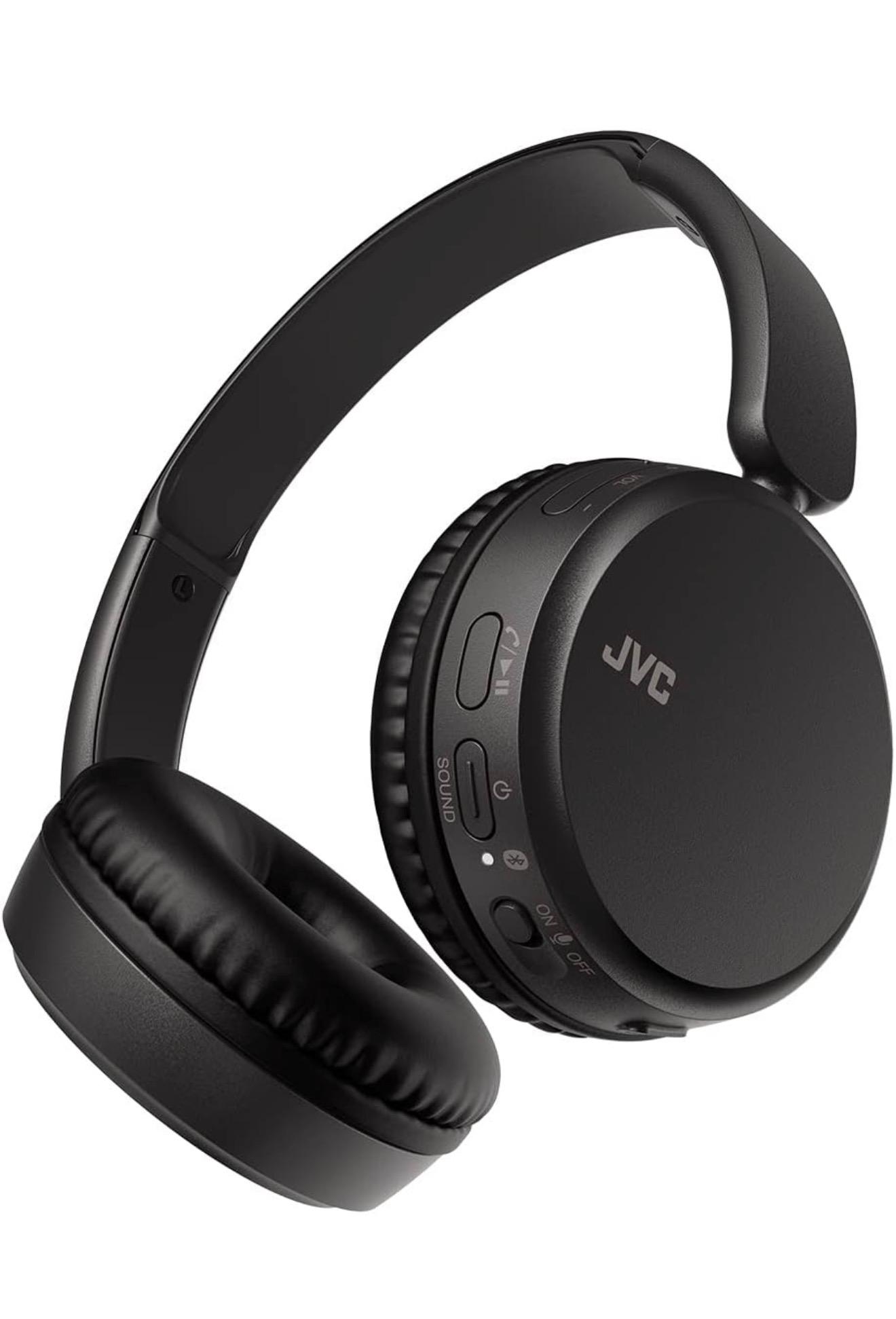 JVC Deep Base Headphones On Ear Wireless Bluetooth HAS36WB