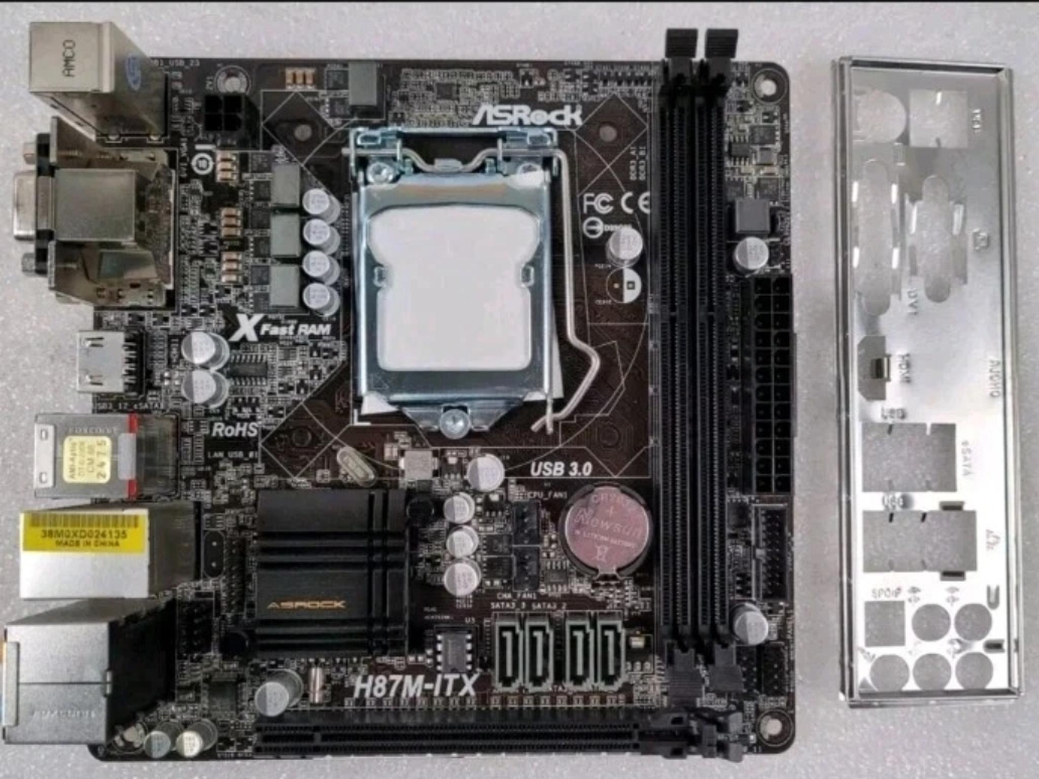 ASRock H87M-ITX LGA1150 Mini ITX Motherboard DDR3 Haswell HDMI NAS HTPC SFF