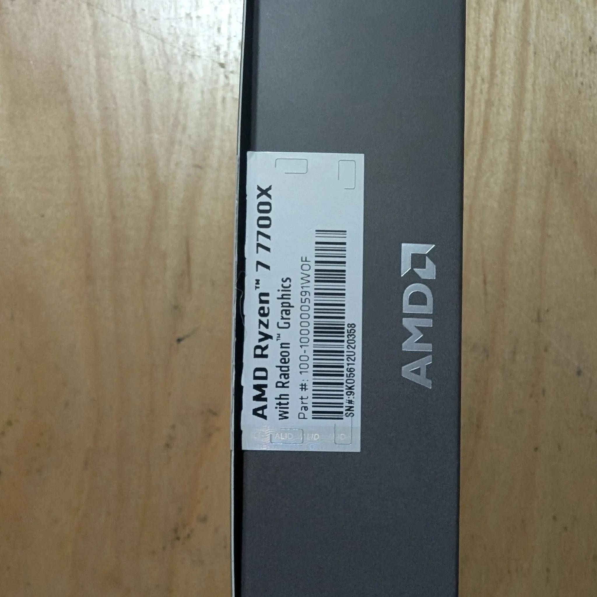 AMD Ryzen 7 7700x CPU AM5 lightly used