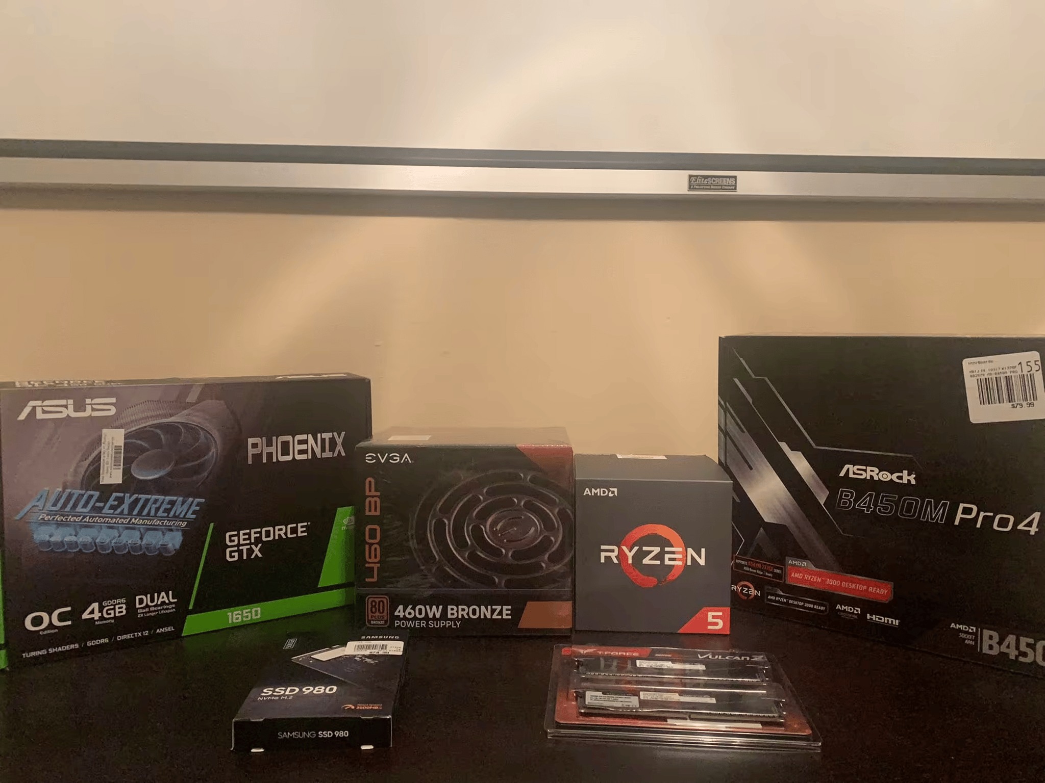 Entry 1080p Gaming Computer Tower Ryzen 2600 GTX 1650