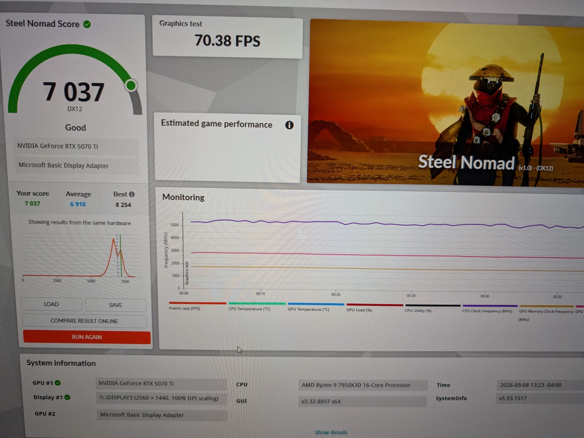 PNY GeForce RTX 5070 Ti ARGB EPIC-X RGB OC Triple Fan