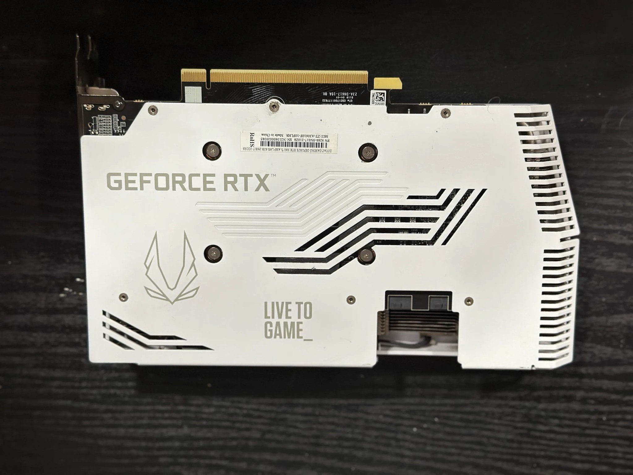 ZOTAC AMP White Edition GeForce RTX 3060 Ti Graphics Card