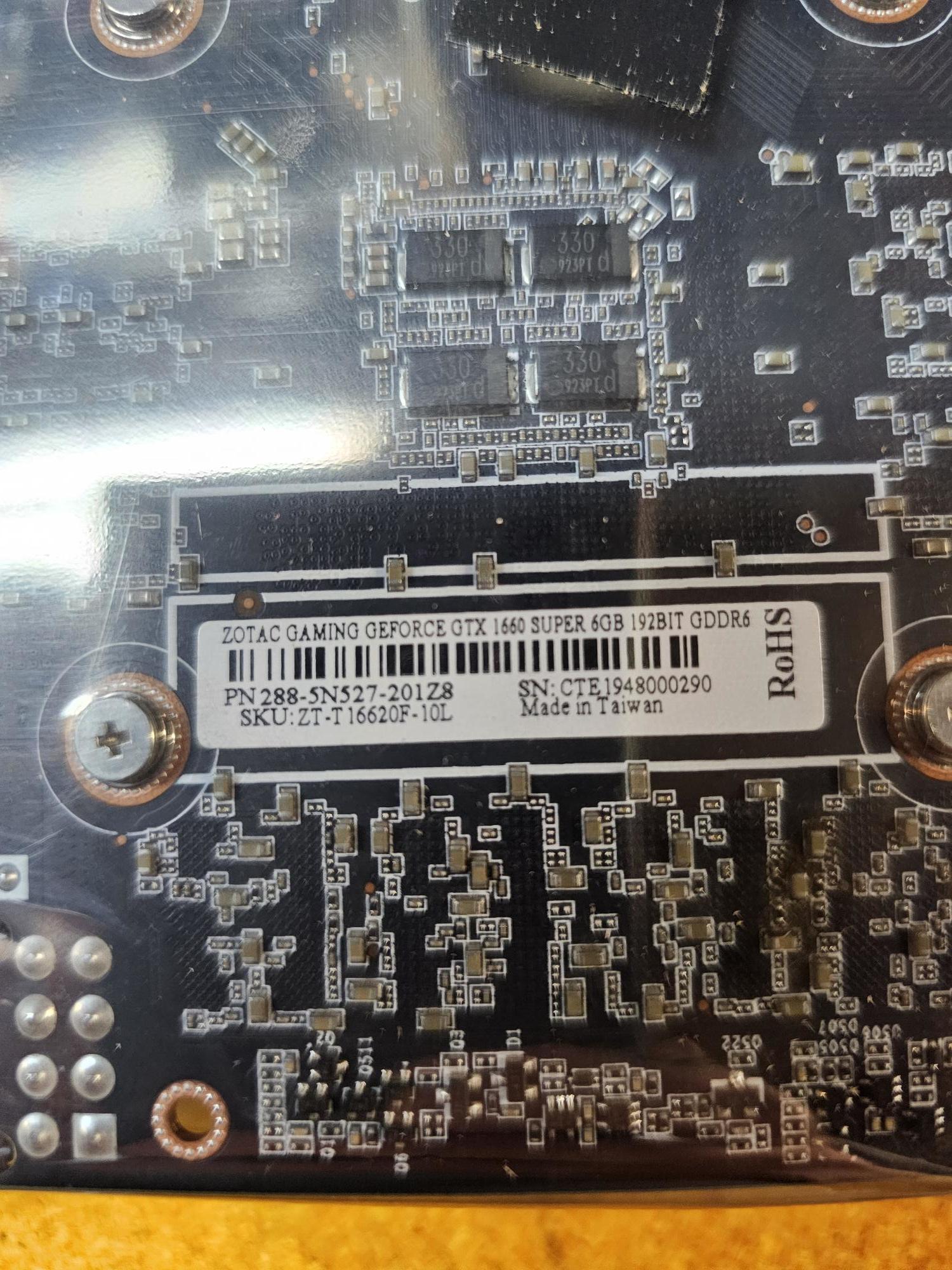 Zotac Gaming GeForce GTX 1660 Super 6GB