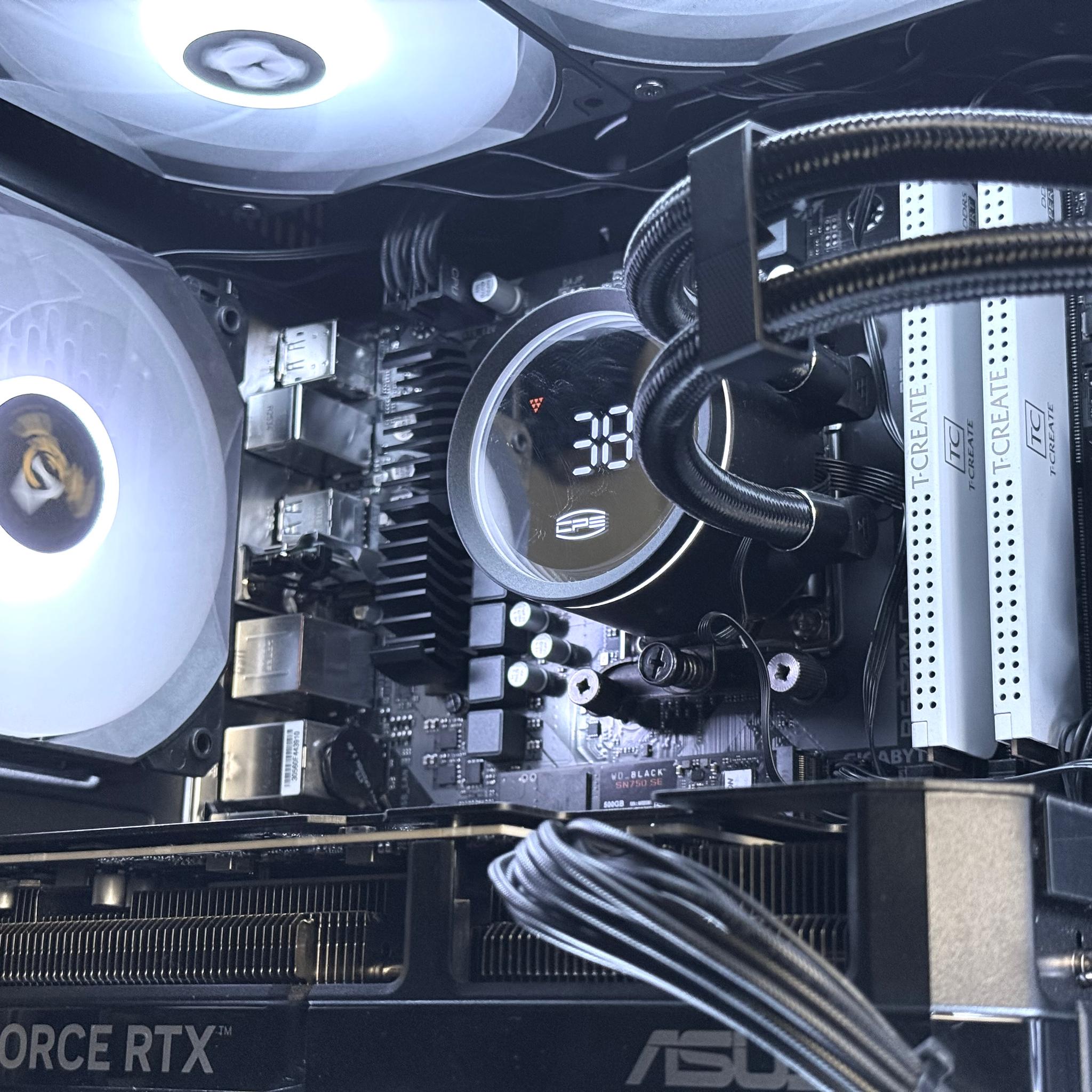 ❄️ POLARIS Gaming PC | RTX 5070 12GB | Ryzen 7 9700x | 16GB RAM | 2x500GB NVME | FREE SHIPPING