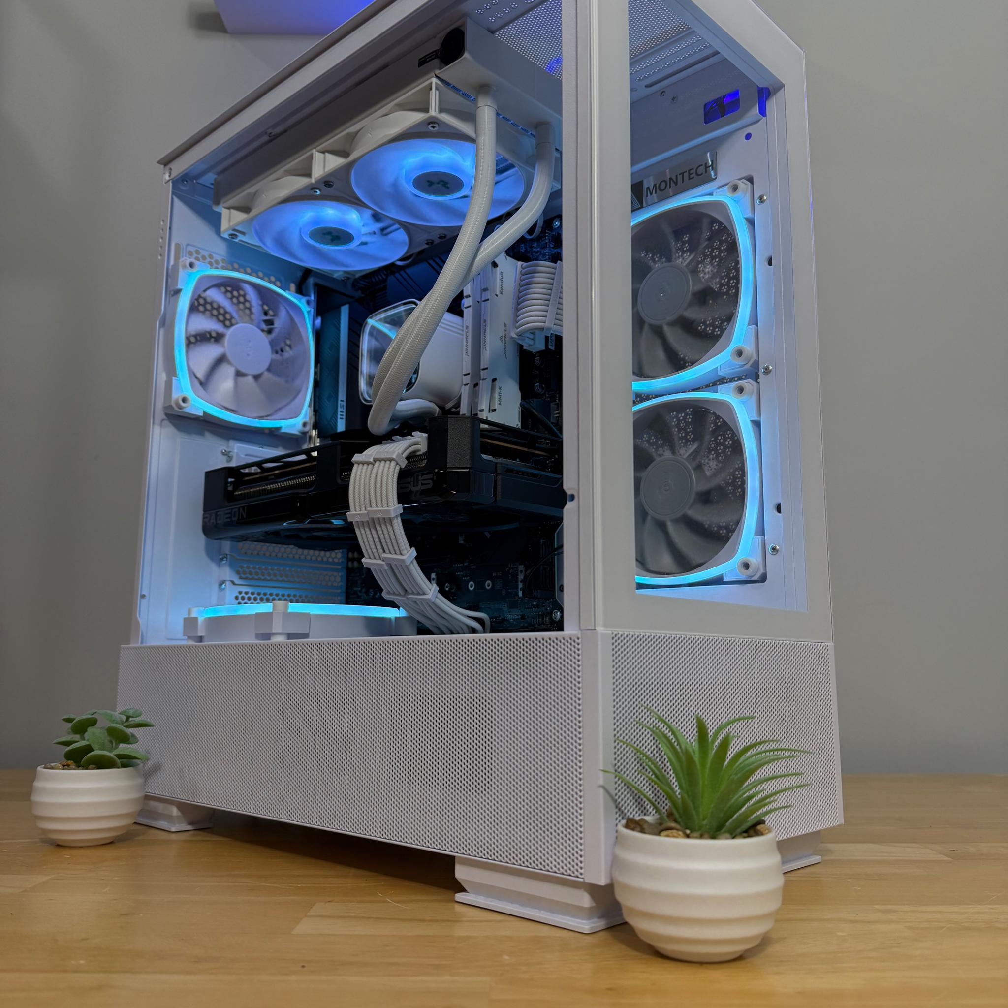 🧊ICE🧊-Liquid Cooled High-End Gaming PC-Rx 7800 xt-I5 12600KF-32GB Ram-1TB SSD