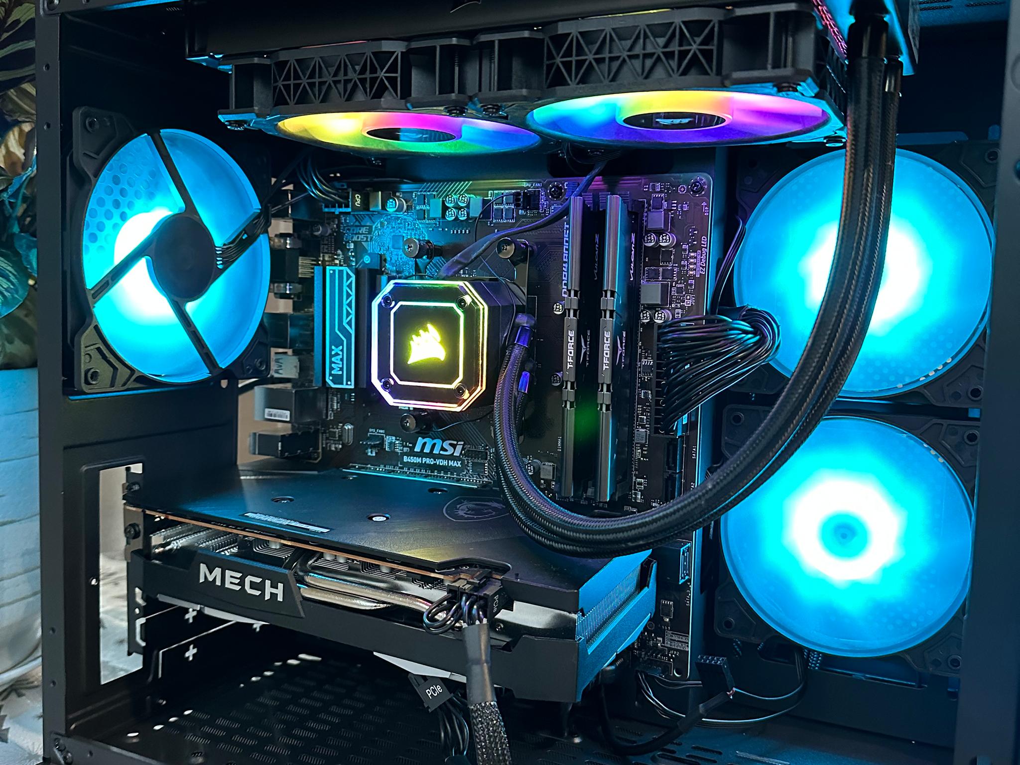 🔥🔥New prebuilt gaming pc Ryzen 9 3900x / 980 pro 1 TB SSD / 16 GB DDR4 /  Radeon RX 6600 XT MECH 🔥🔥