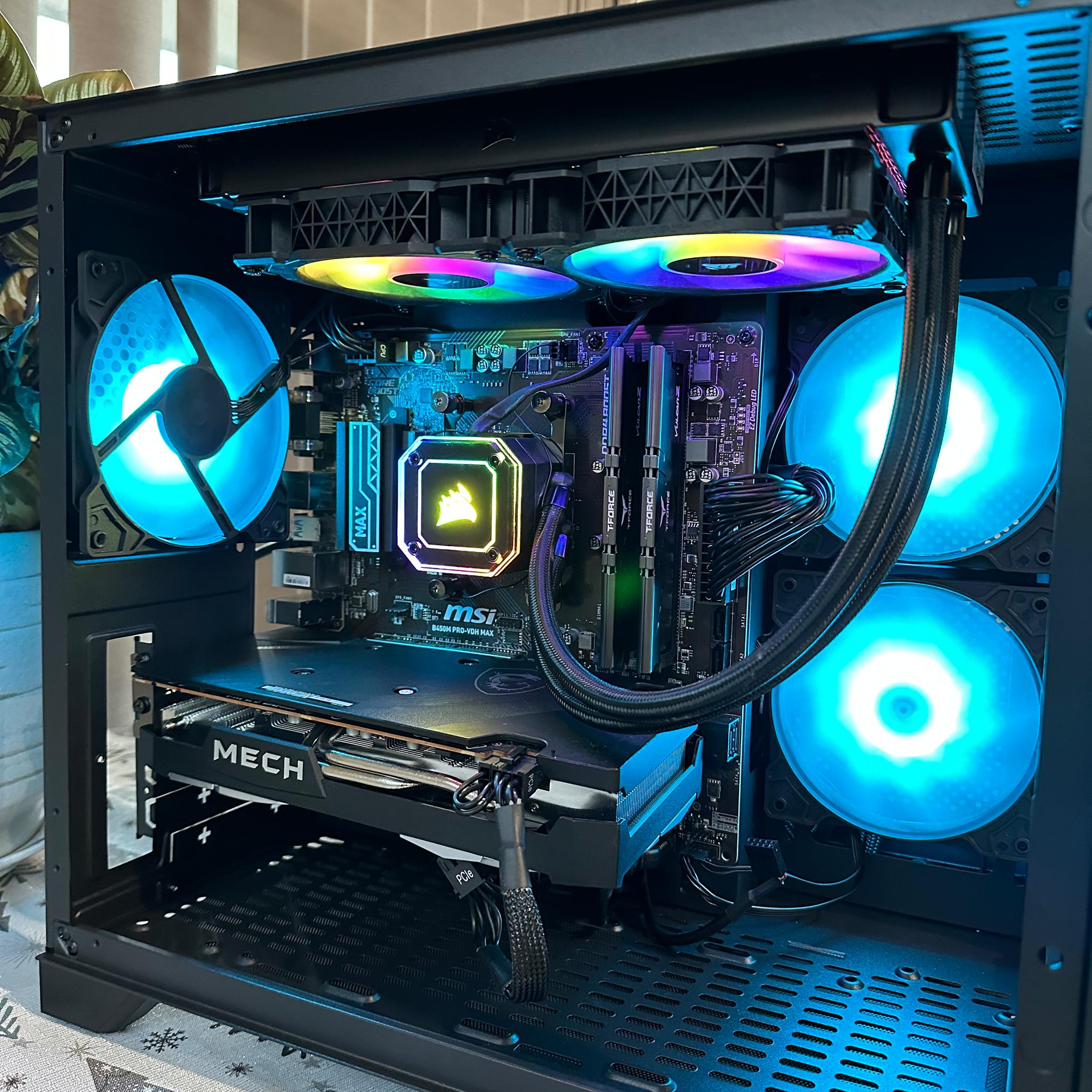 🔥🔥New prebuilt gaming pc Ryzen 9 3900x / 980 pro 1 TB SSD / 16 GB DDR4 /  Radeon RX 6600 XT MECH 🔥🔥