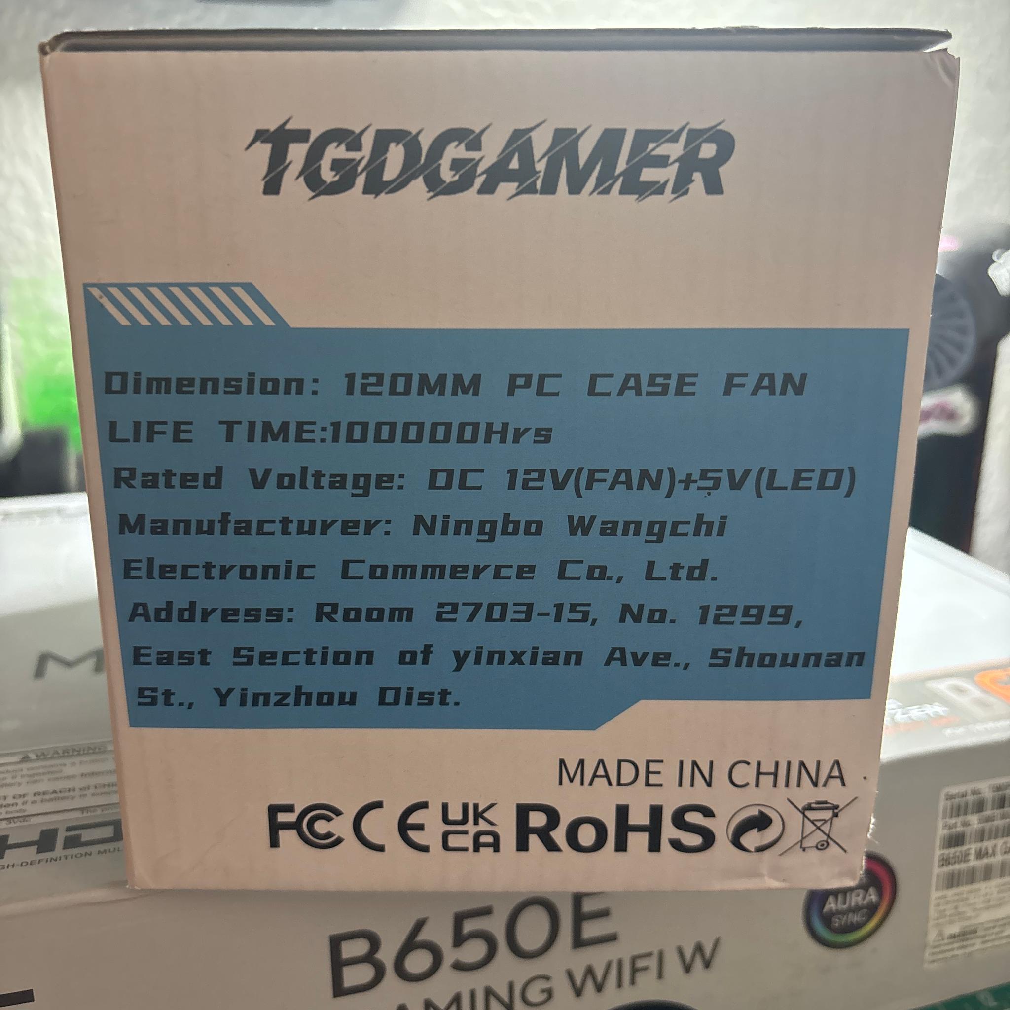 6 pack case fans (forward)