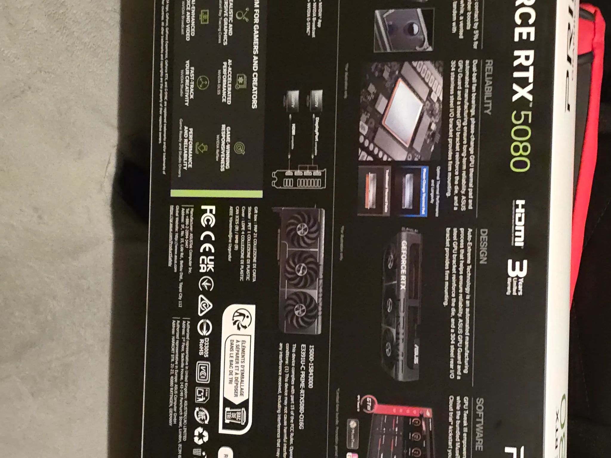 NVIDIA GeForce RTX 5080 ASUS PRIME