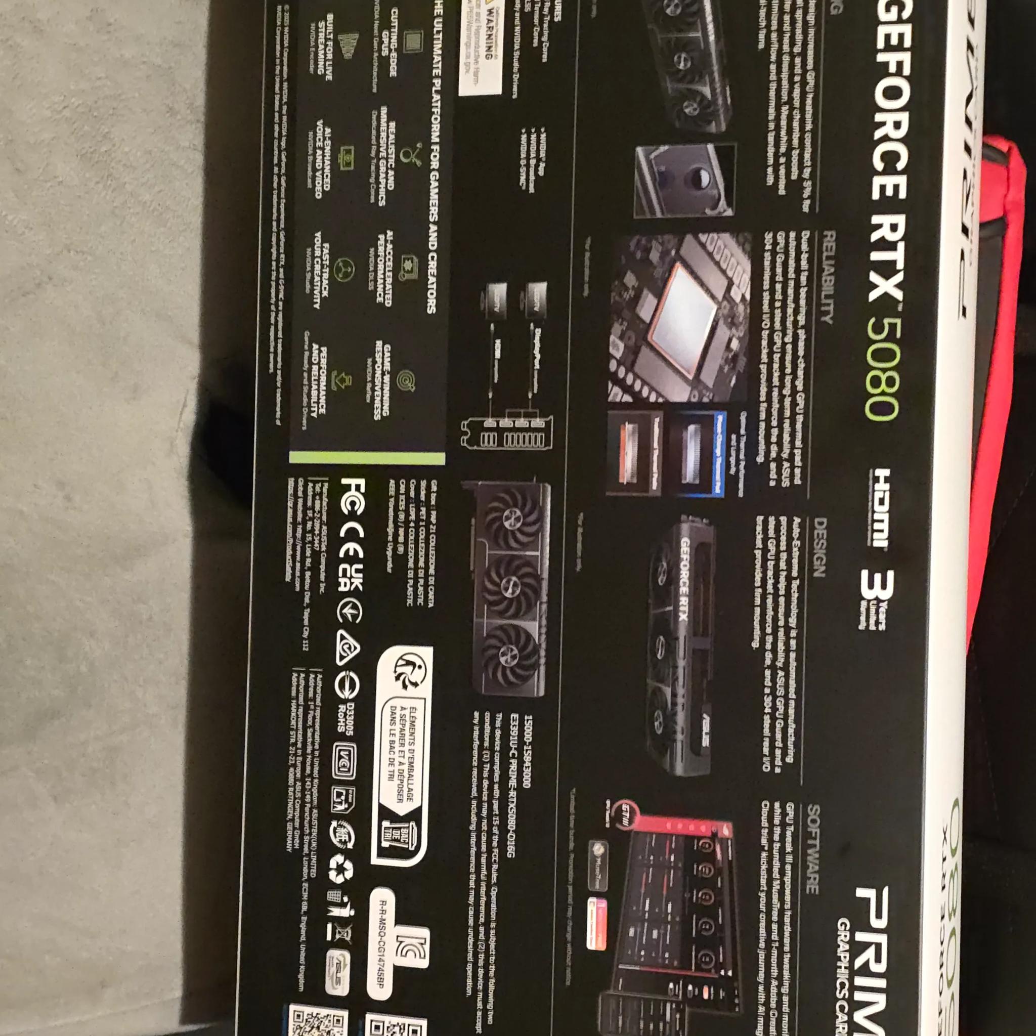 NVIDIA GeForce RTX 5080 ASUS PRIME