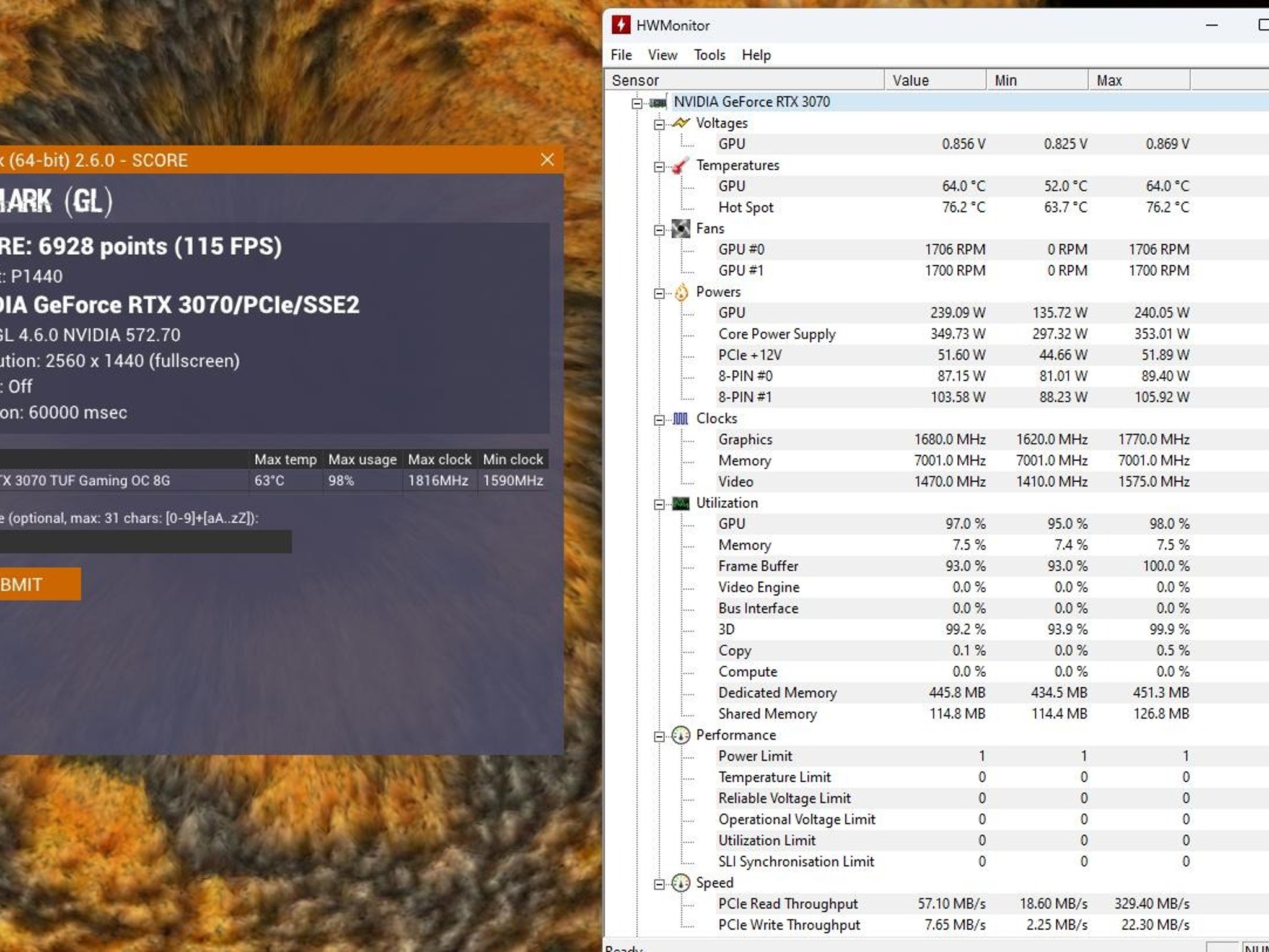 Asus TUF 3070 8gb