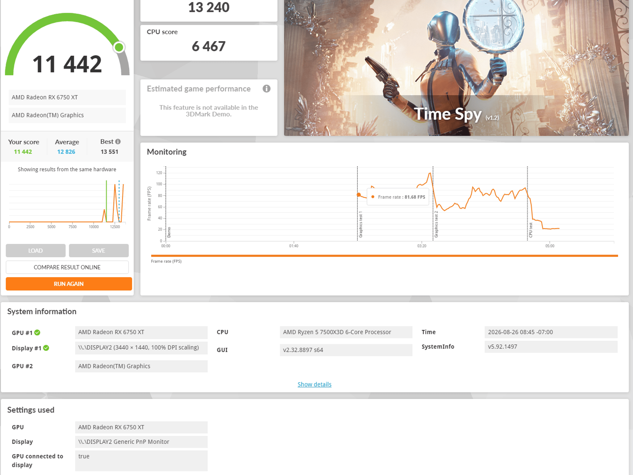 AM5 Midrange Gaming PC - Ryzen 5 7500X3D, Radeon 6750 XT 12GB,16GB DDR5 6000, 1 TB NVME