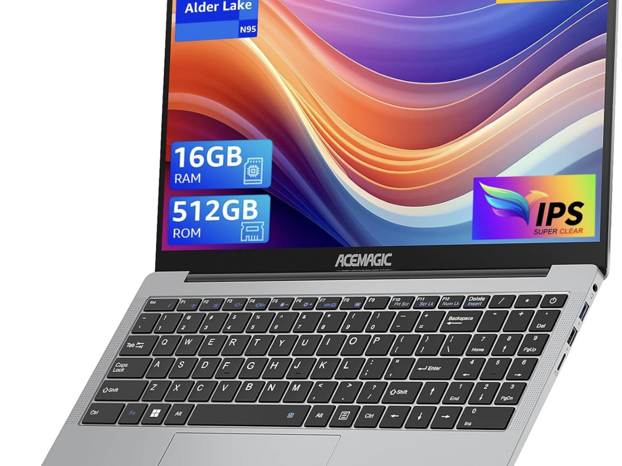 Laptop 15.6 FHD 16GB DDR4 512GB SSD, Intel Quad-Core 12th Alder Lake N95(Up to 3.4GHz)