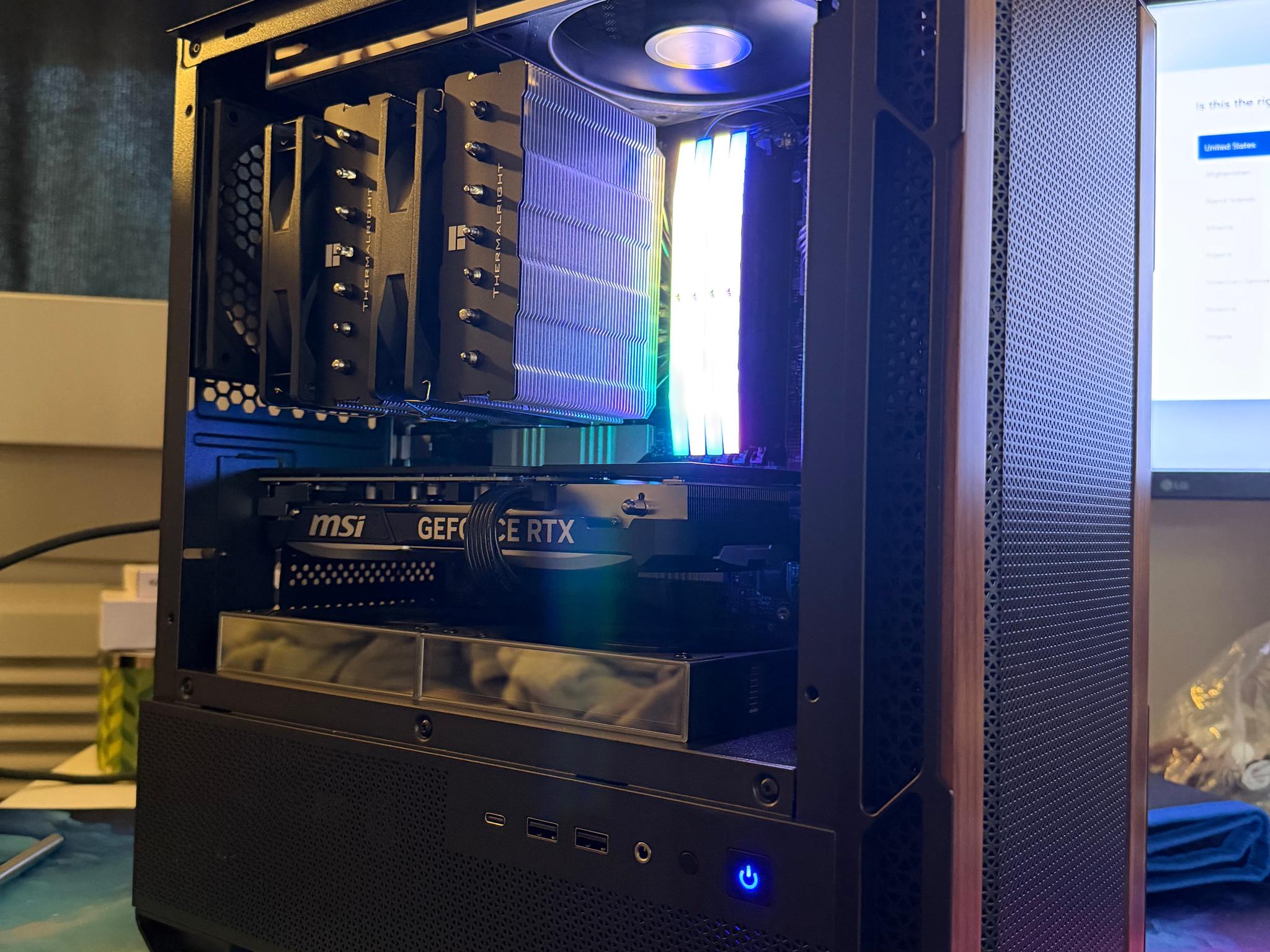 The final build - Intel Core Ultra 7 265KF | 32GB DDR5 | 1TB SSD | RTX 4070 Super |