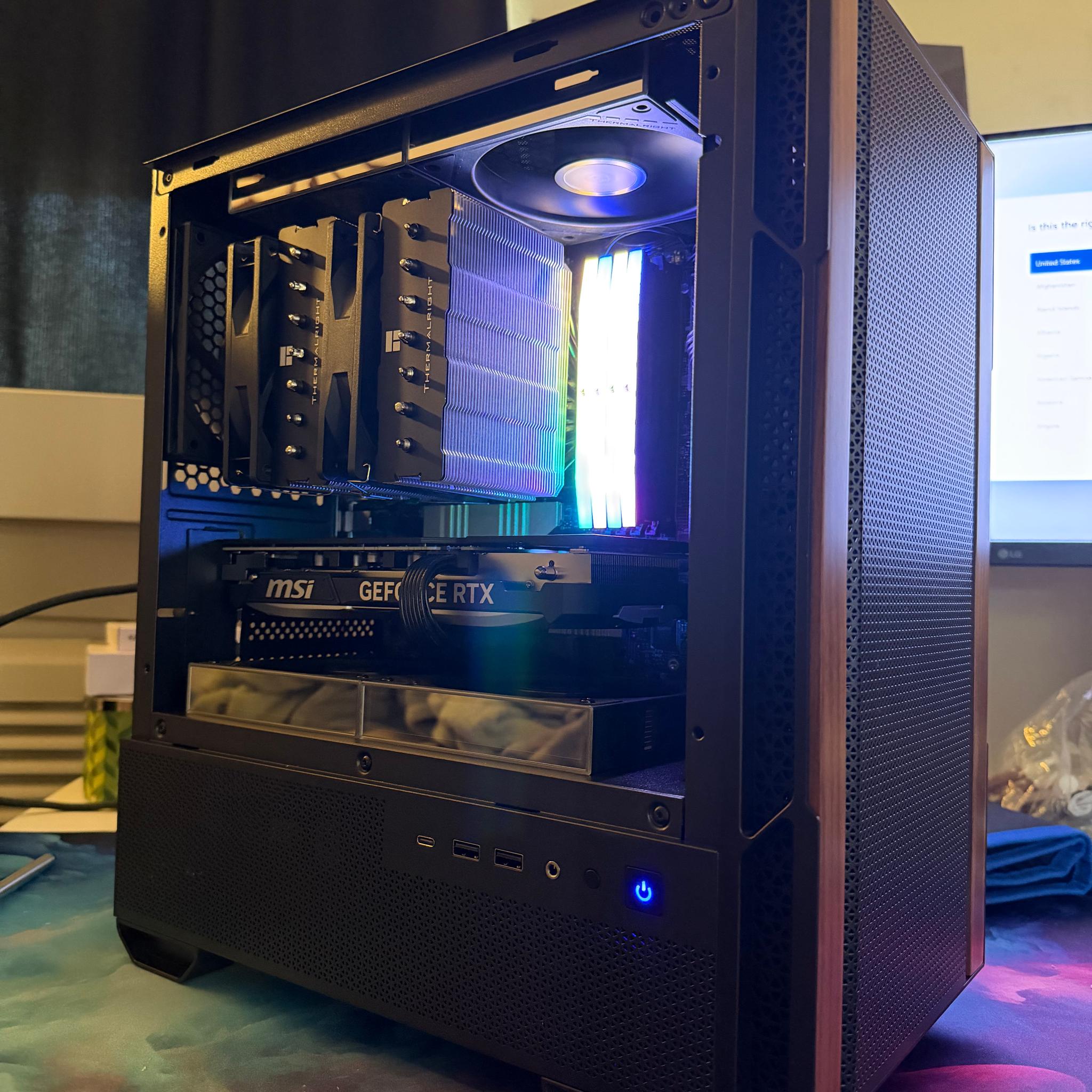 The final build - Intel Core Ultra 7 265KF | 32GB DDR5 | 1TB SSD | RTX 4070 Super |