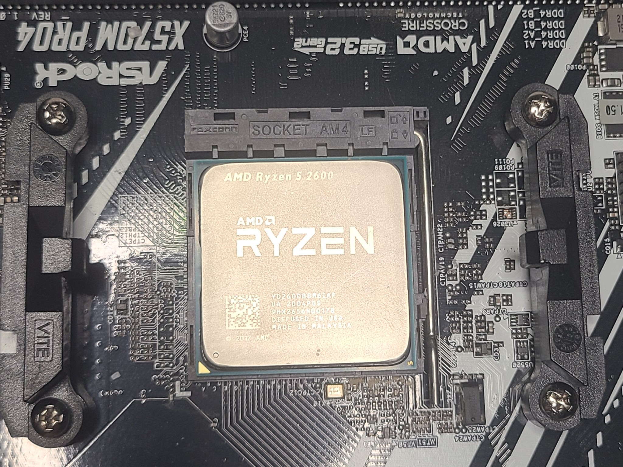 AMD Ryzen 5 2600 with ASRock X570M Pro4 Motherboard and Wifi/Bluetooth PCIE card!