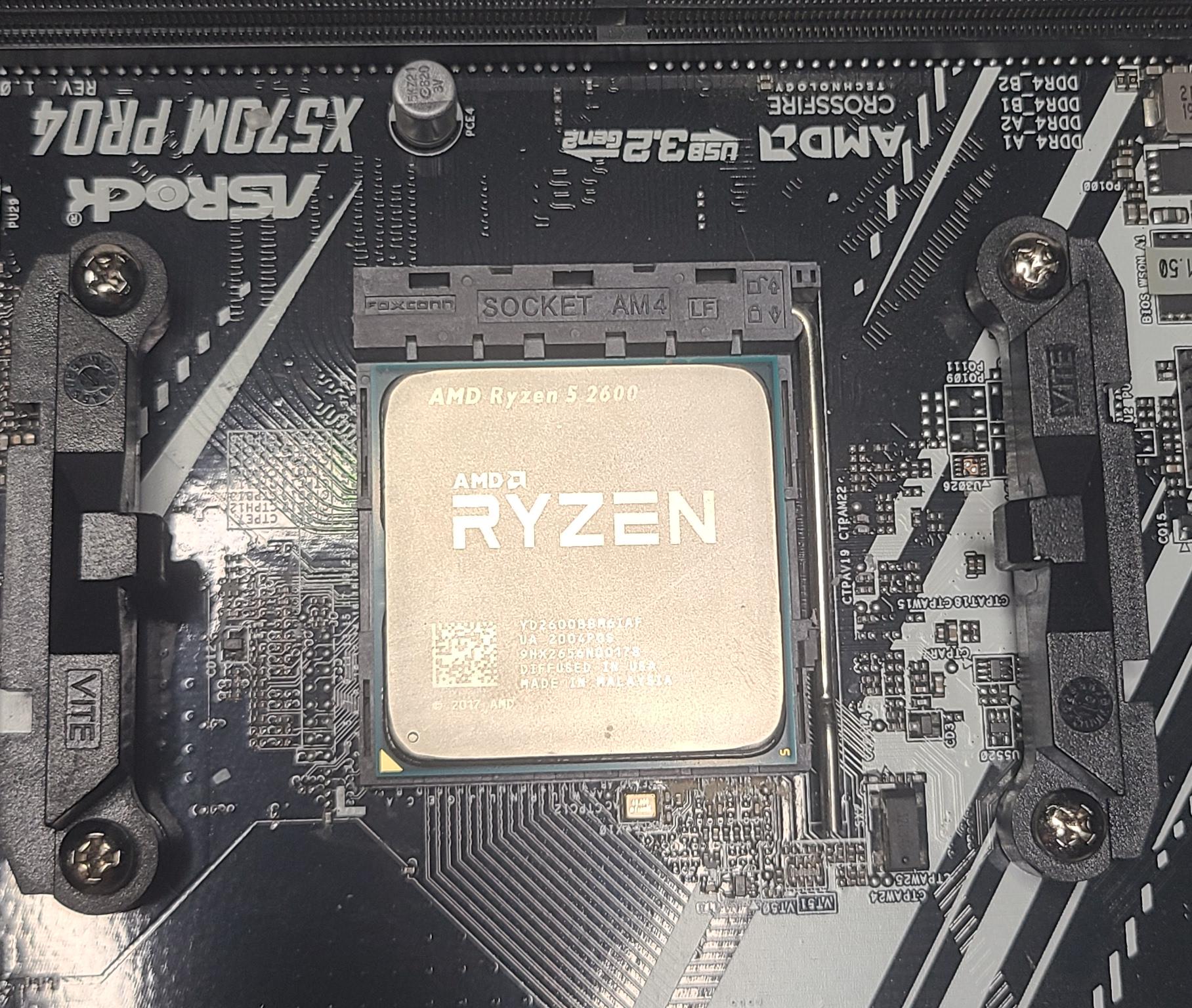 AMD Ryzen 5 2600 with ASRock X570M Pro4 Motherboard and Wifi/Bluetooth PCIE card!