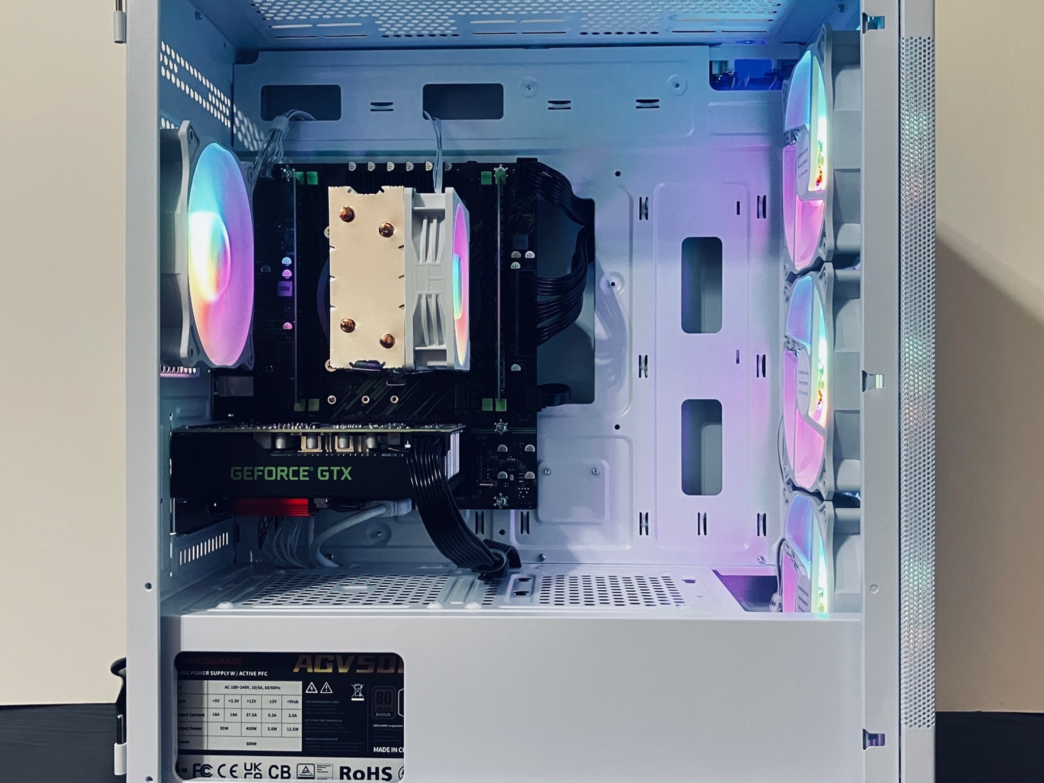 ❄️White Gaming PC wRGB - Intel Xeon 6-cores ● 16GB RAM ● 512GB SSD ● GTX 1660 Ti ● Great Value 1080p