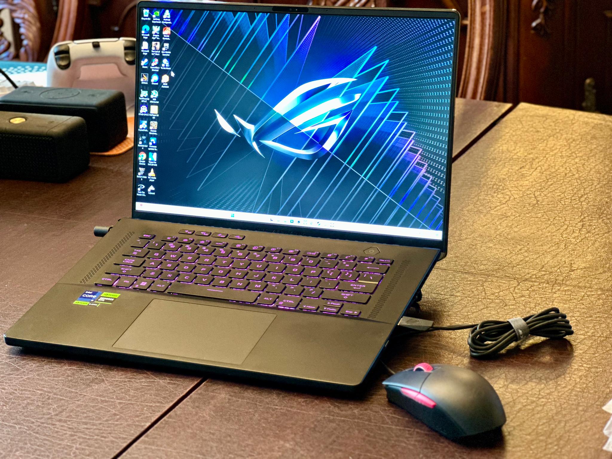 ASUS ROG Zephyrus M16 16” 240Hz 1600p RTX 4070 13900H 32GB Gaming Laptop w/ Mouse and Bag