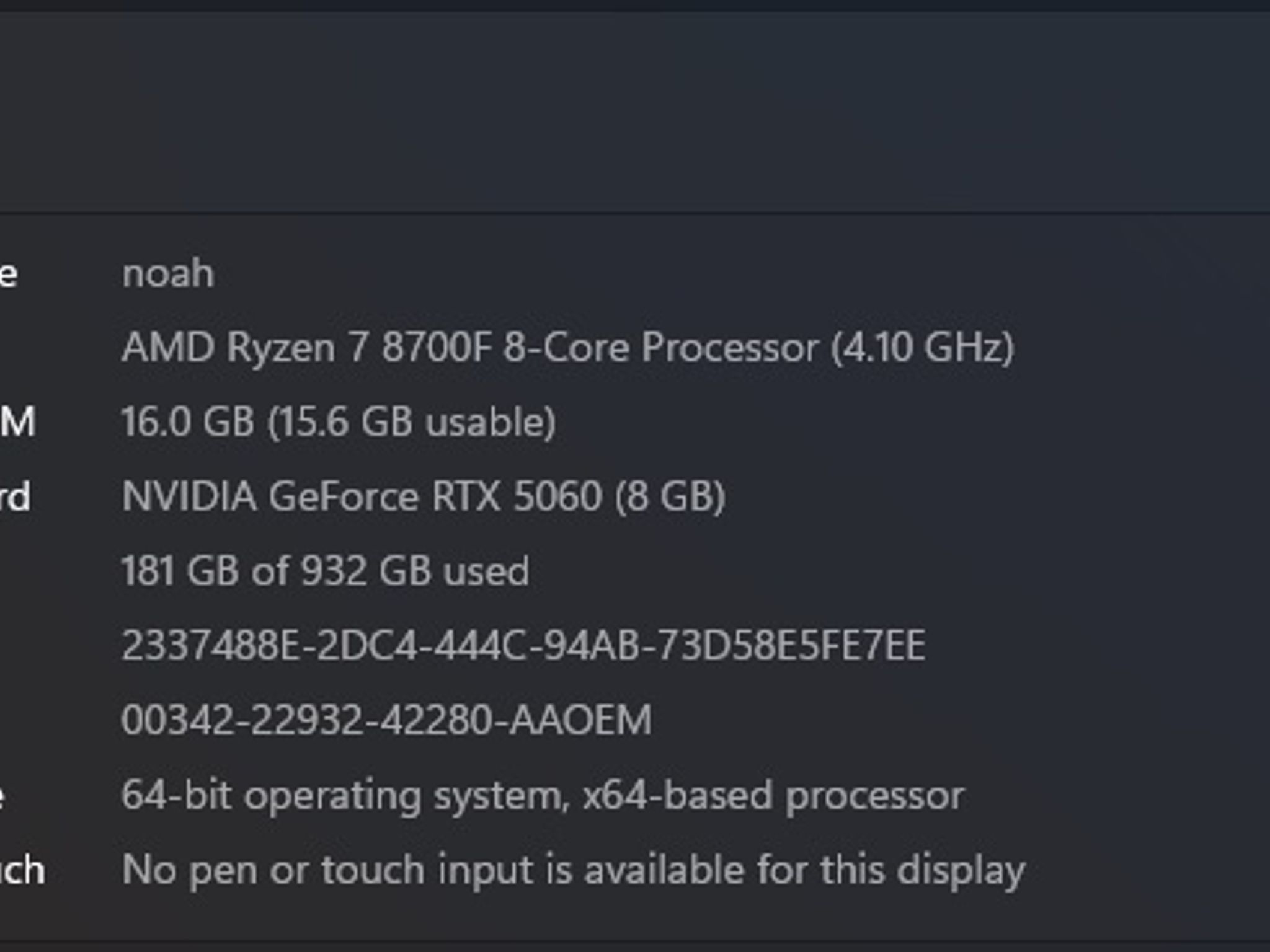 RTX 5060 Gaming PC – Ryzen 7 8700F | 16GB DDR5 | 1TB NVMe SSD