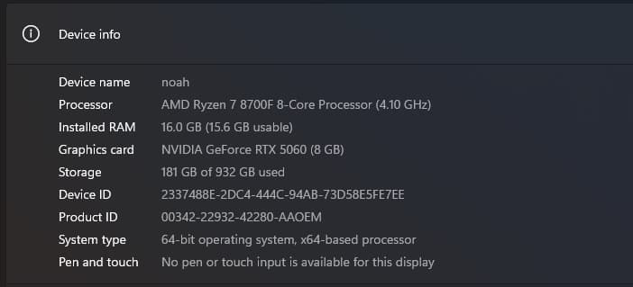 RTX 5060 Gaming PC – Ryzen 7 8700F | 16GB DDR5 | 1TB NVMe SSD
