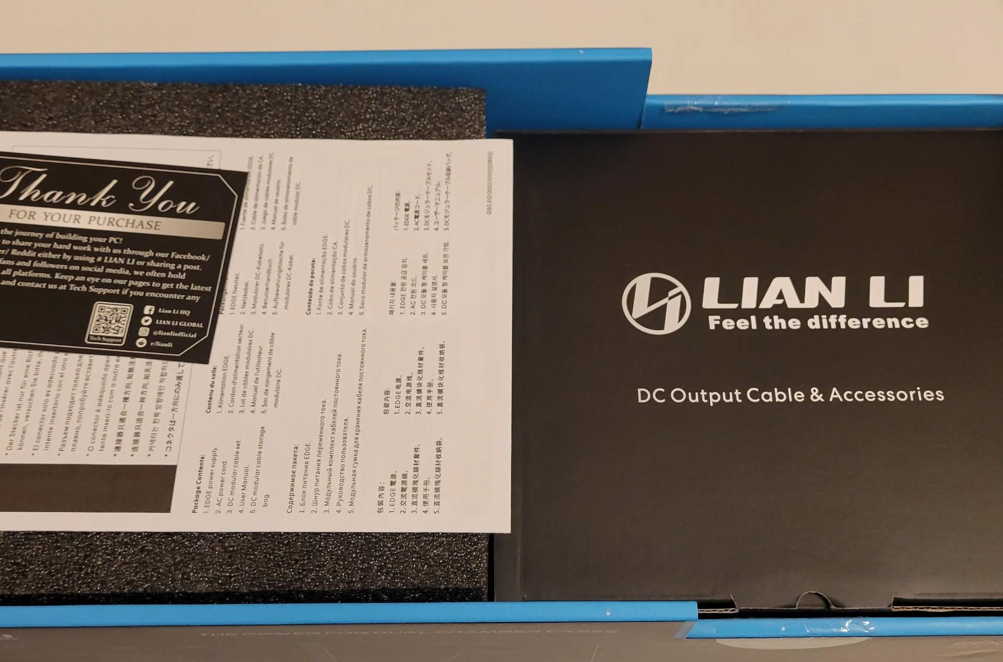 Lian Li Edge 1000W ATX 3.1 Power Supply, White